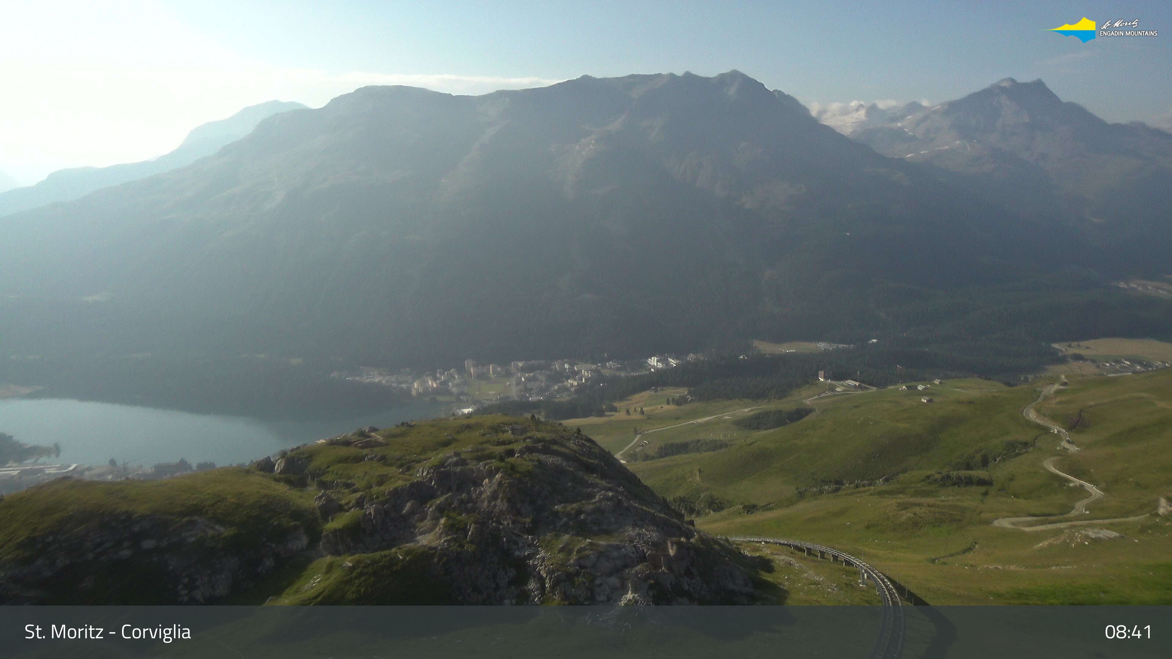 Sankt Moritz › Südosten: Corviglia - St Moritz - Lake Saint Moritz
