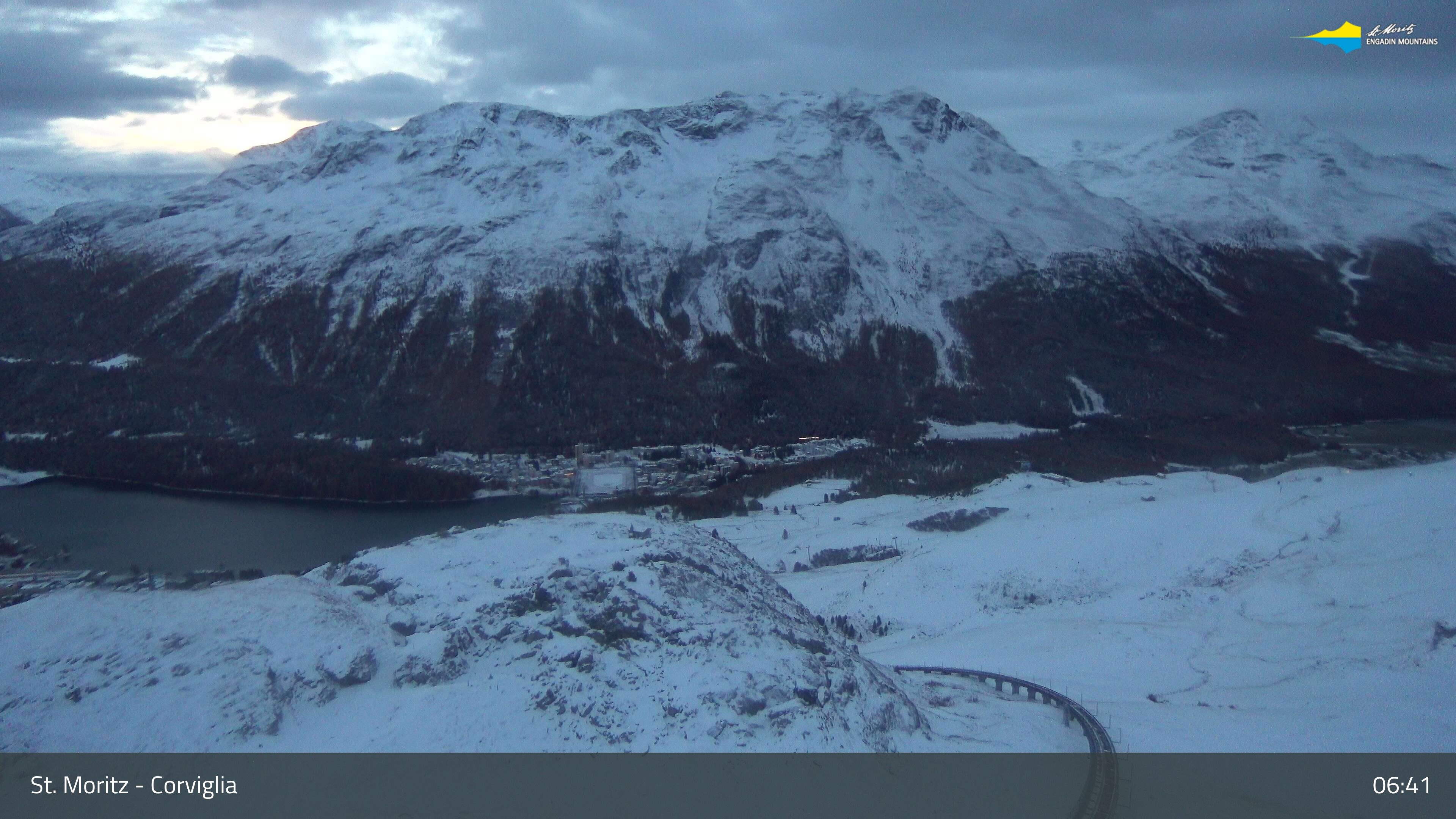 Sankt Moritz › Südosten: Corviglia - St Moritz - Lake Saint Moritz