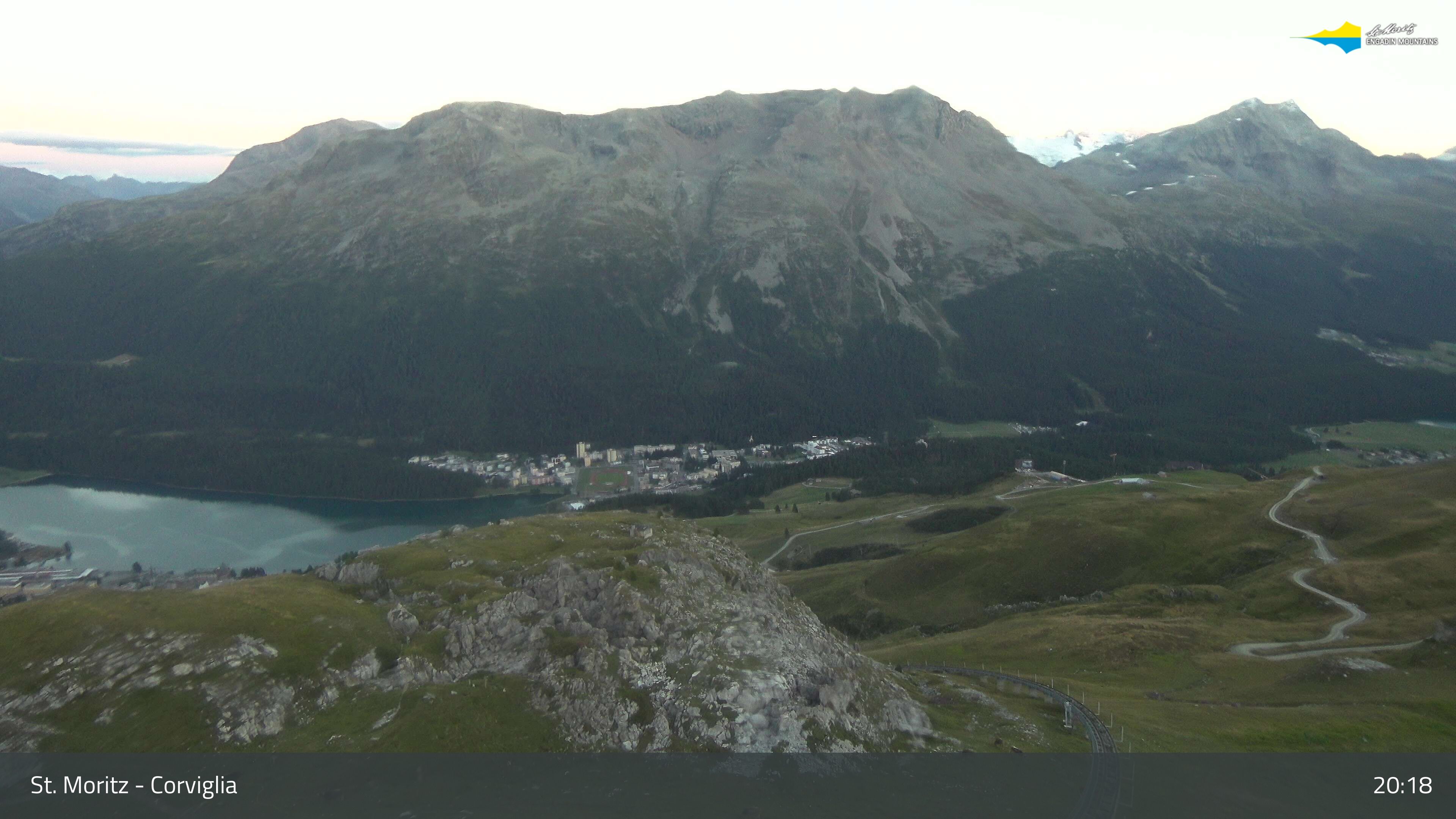 Sankt Moritz › Südosten: Corviglia - St Moritz - Lake Saint Moritz