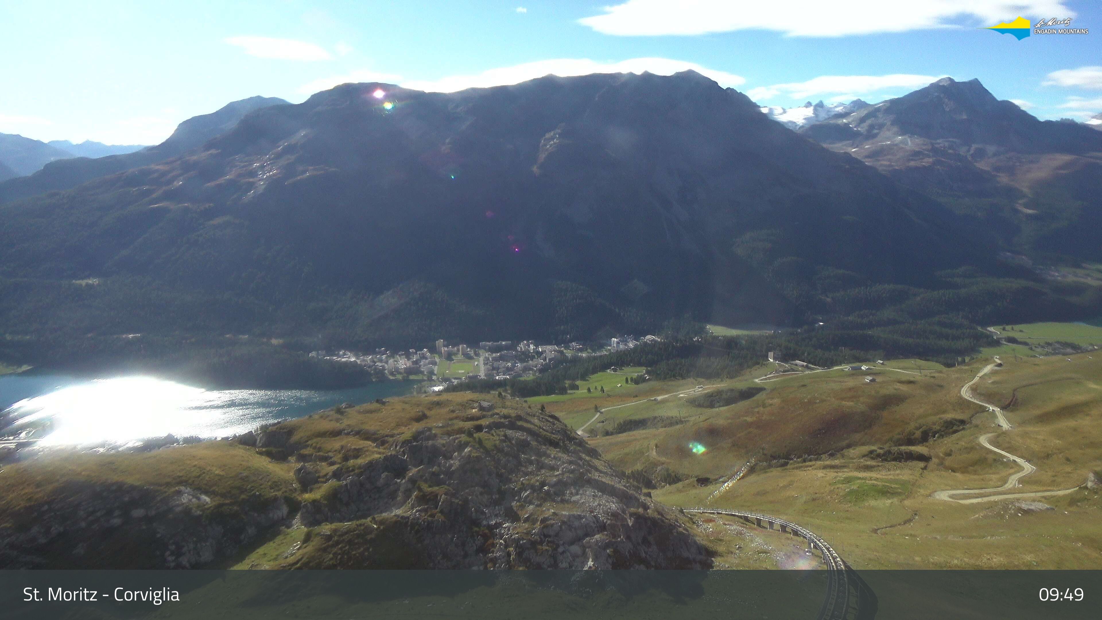 Sankt Moritz › Südosten: Corviglia - St Moritz - Lake Saint Moritz