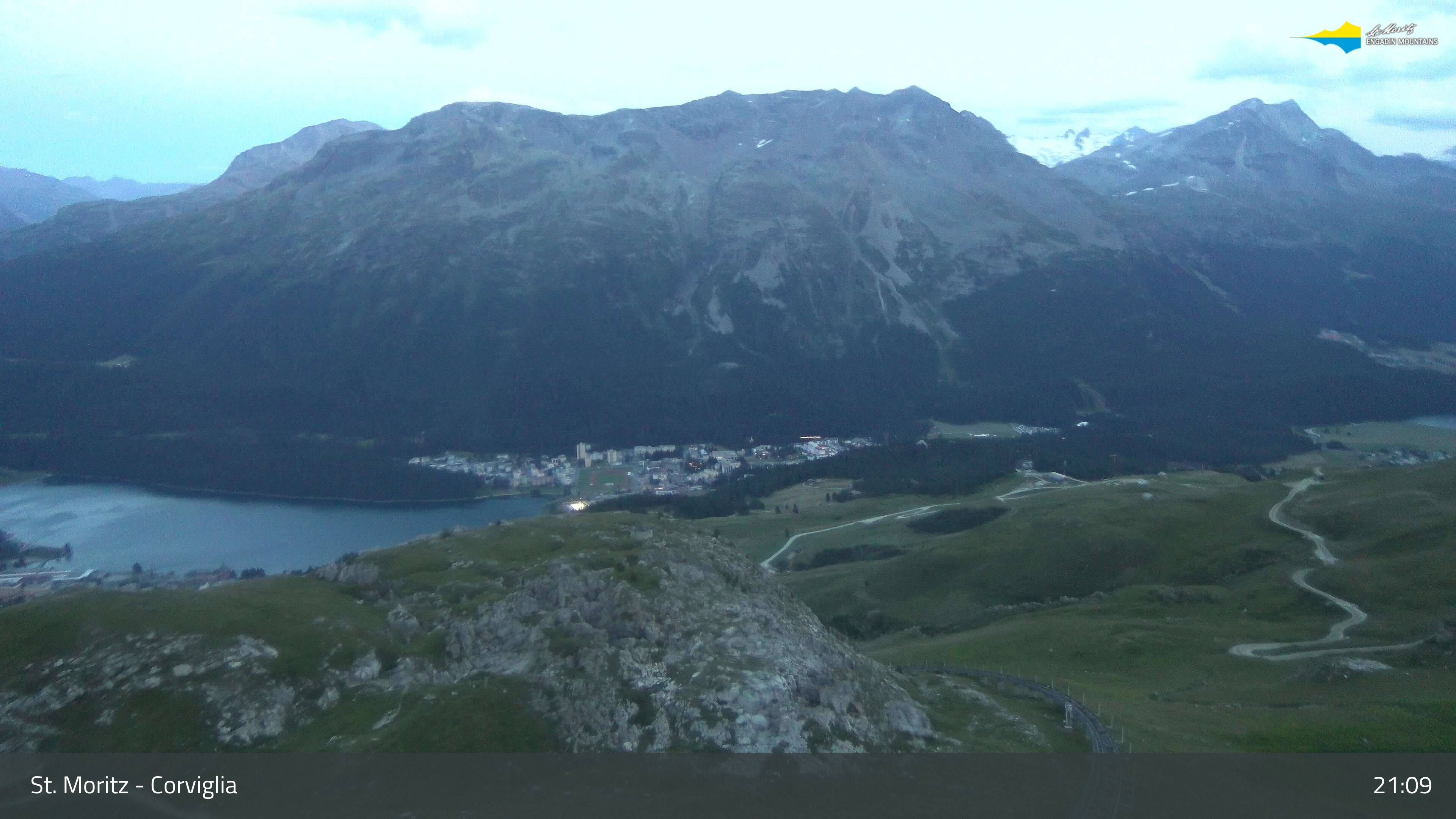 Sankt Moritz › Südosten: Corviglia - St Moritz - Lake Saint Moritz