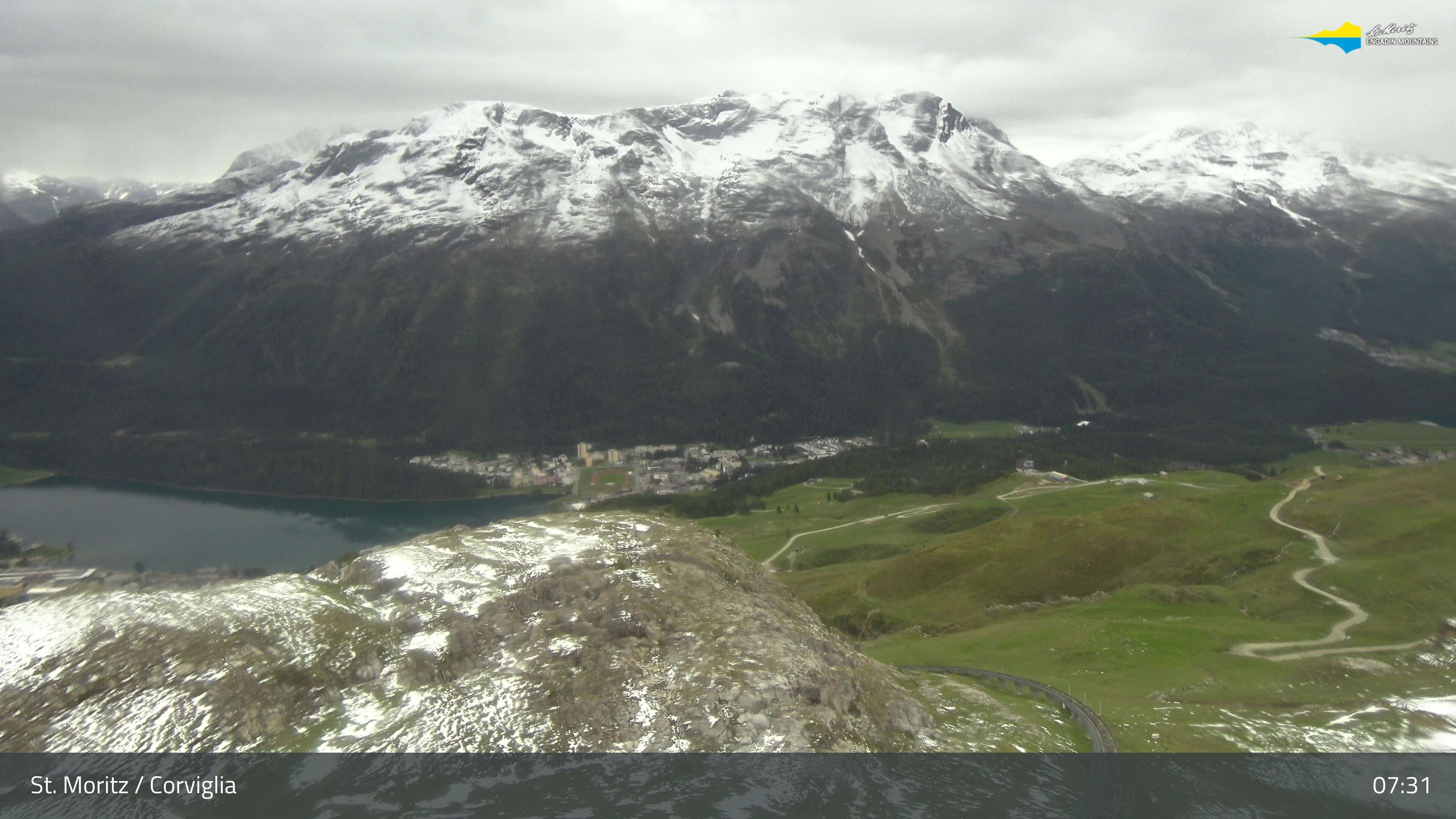 Sankt Moritz › Südosten: Corviglia - St Moritz - Lake Saint Moritz