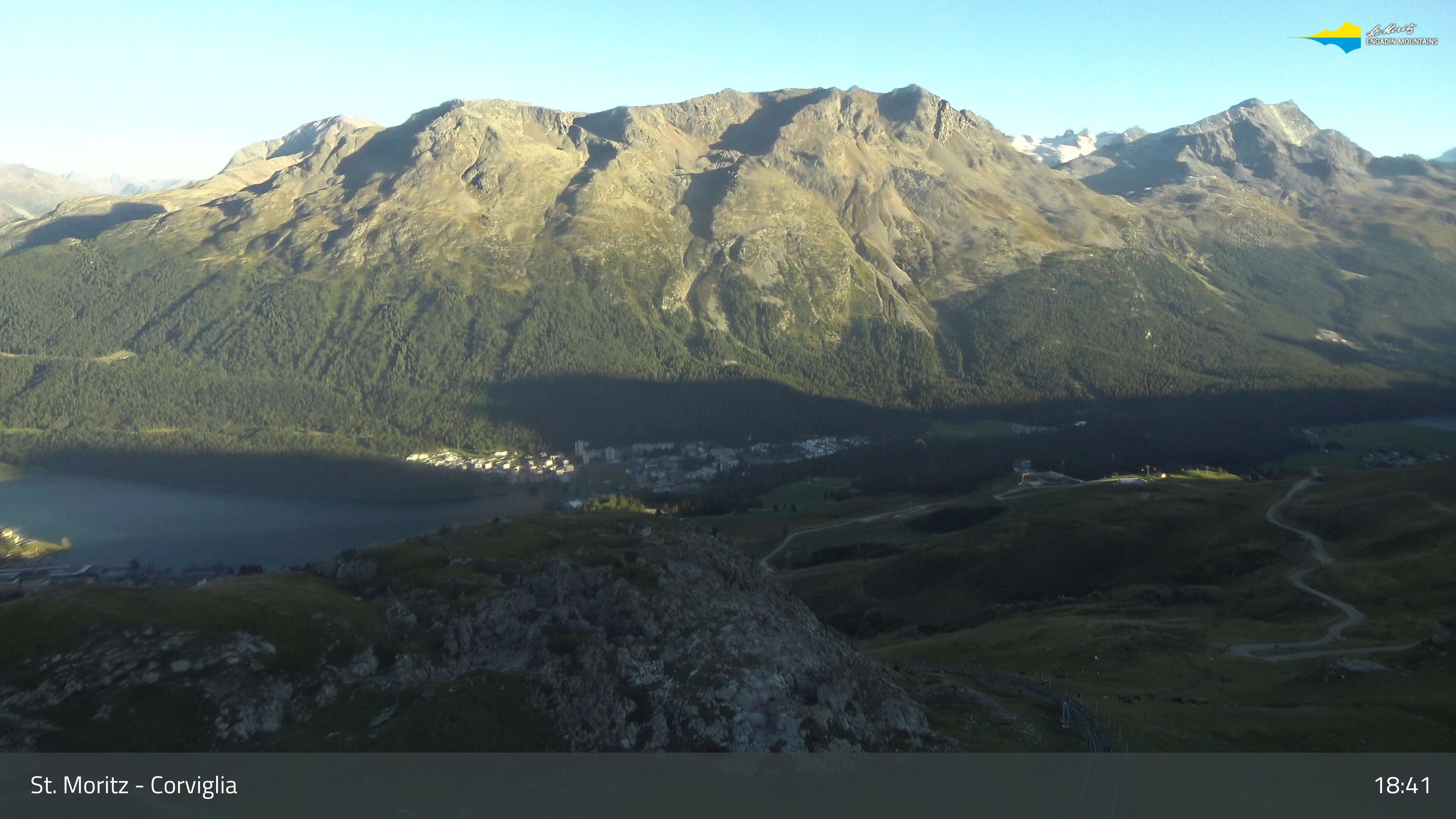 Sankt Moritz › Südosten: Corviglia - St Moritz - Lake Saint Moritz