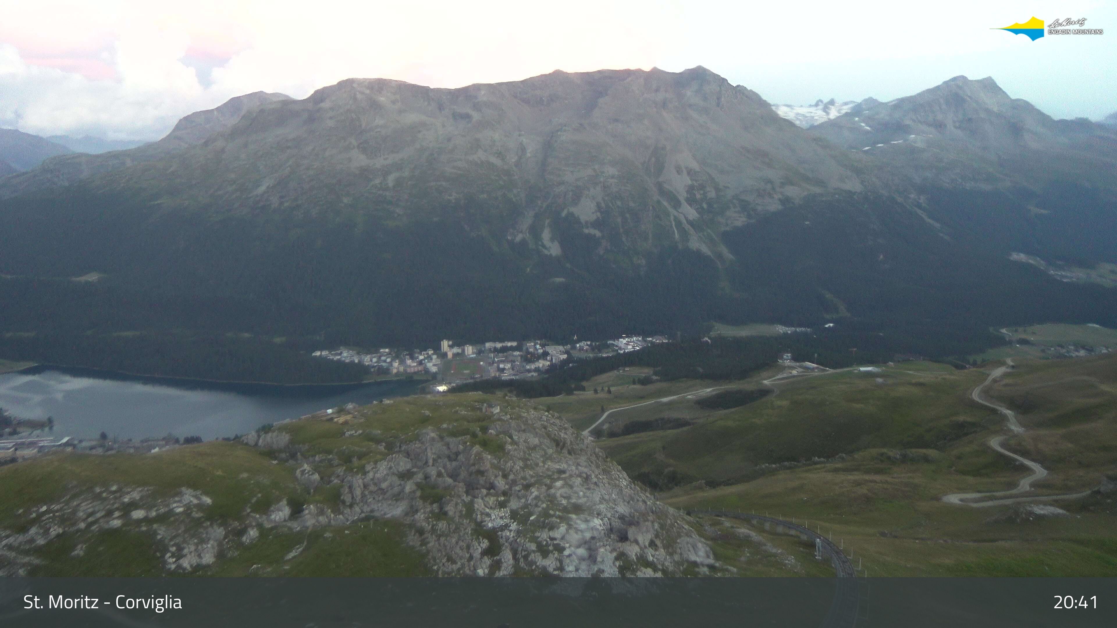 Sankt Moritz › Südosten: Corviglia - St Moritz - Lake Saint Moritz