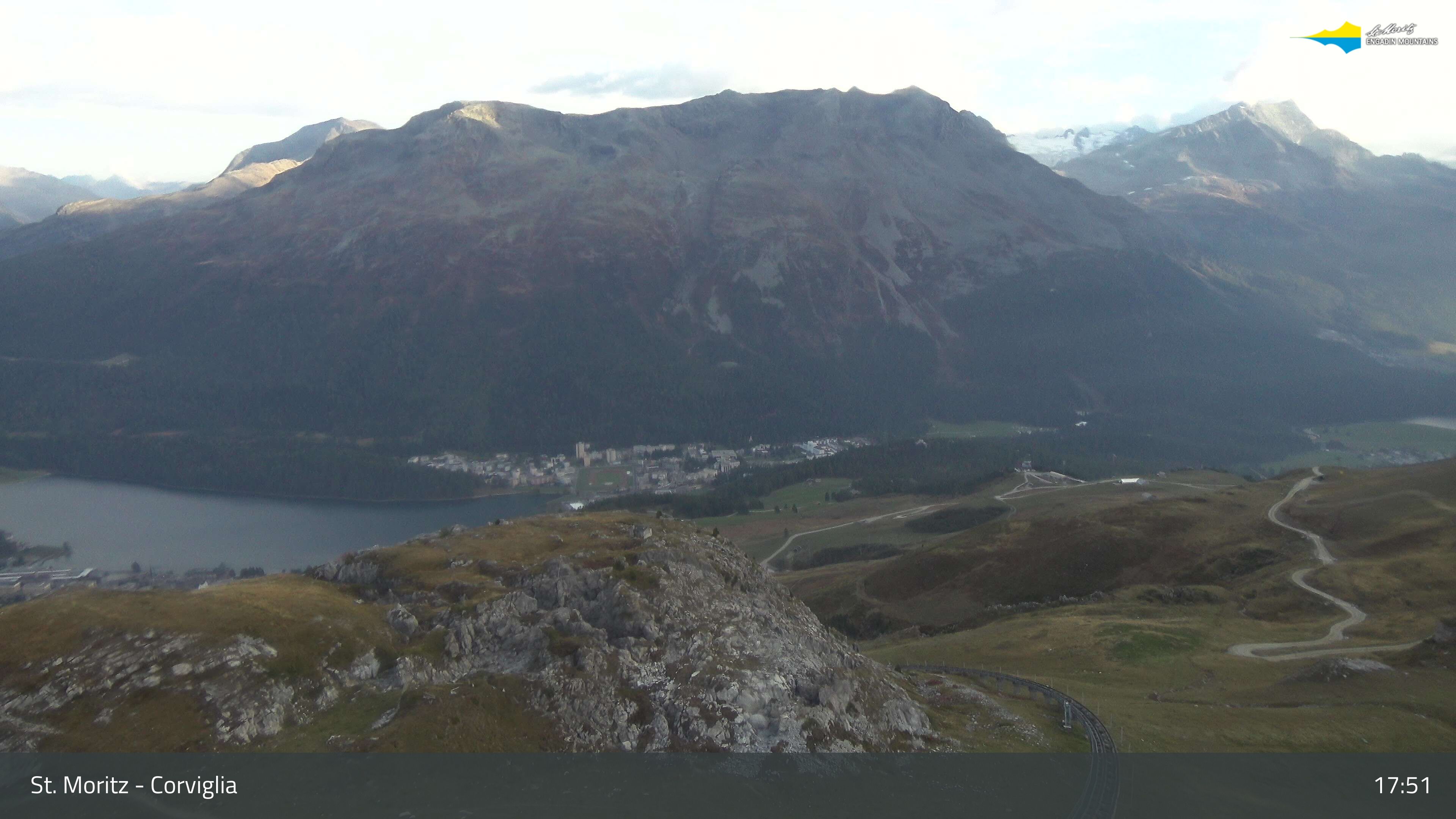Sankt Moritz › Südosten: Corviglia - St Moritz - Lake Saint Moritz
