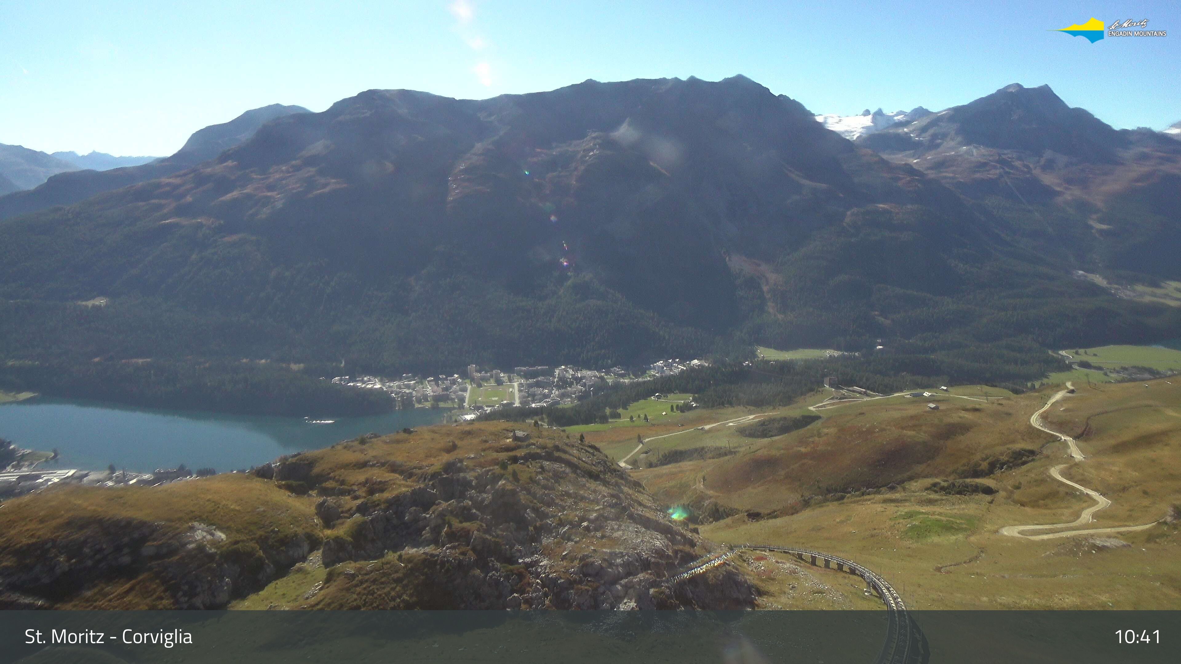 Sankt Moritz › Südosten: Corviglia - St Moritz - Lake Saint Moritz
