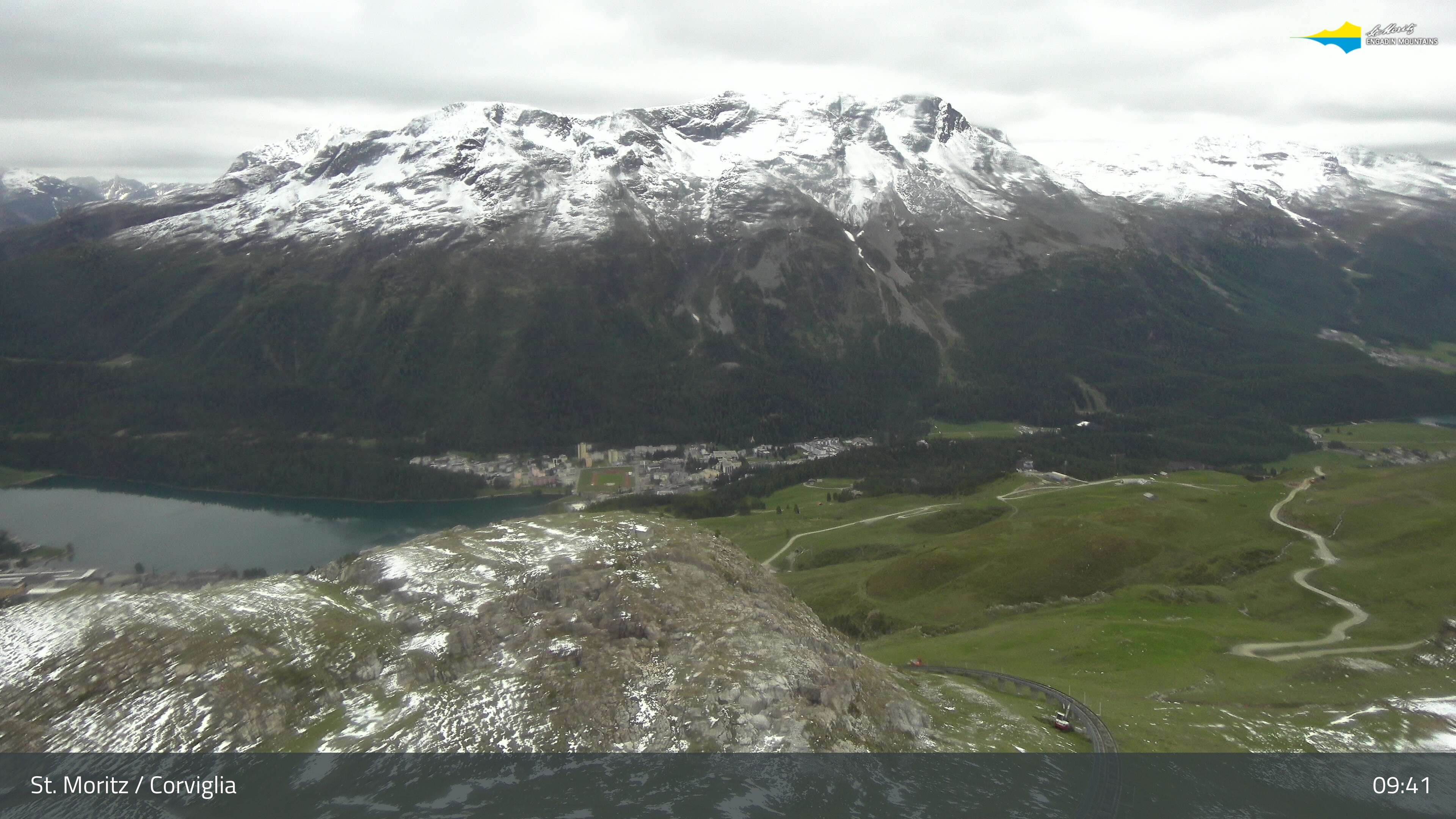 Sankt Moritz › Südosten: Corviglia - St Moritz - Lake Saint Moritz