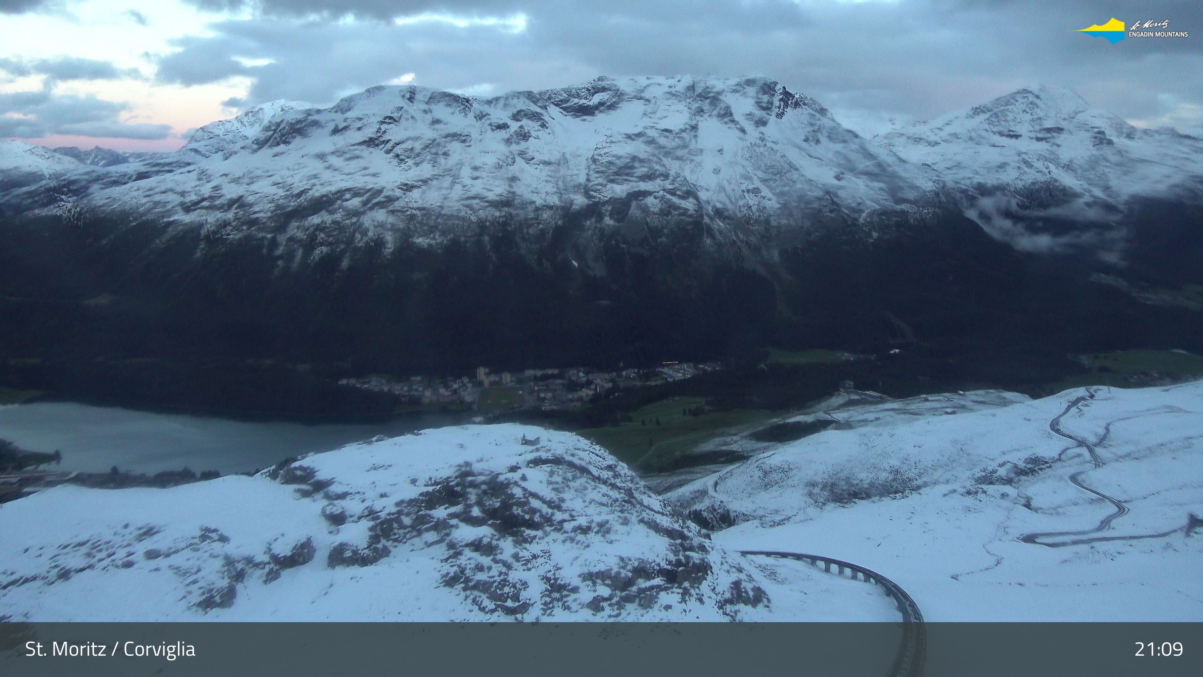 Sankt Moritz › Südosten: Corviglia - St Moritz - Lake Saint Moritz