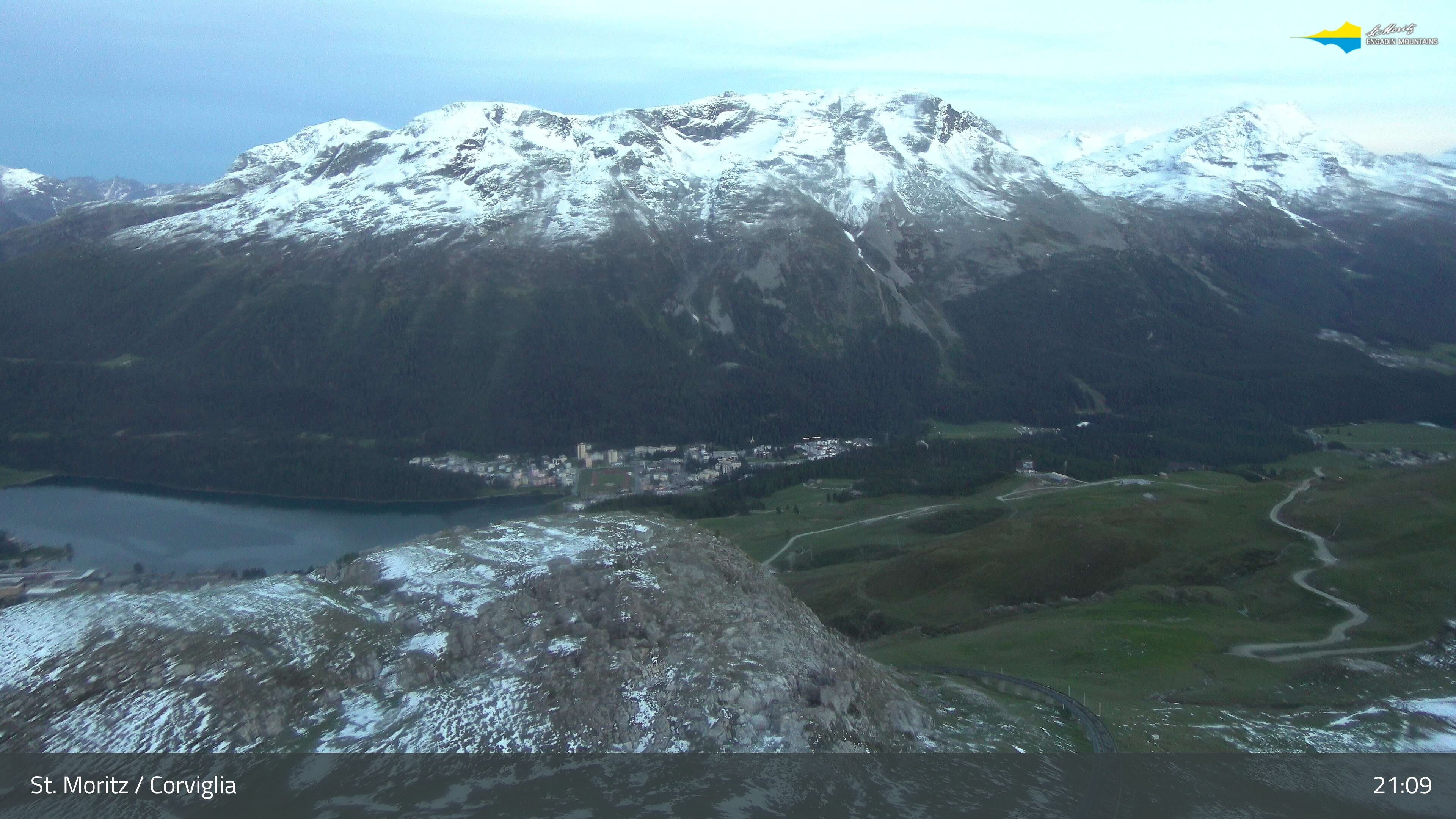 Sankt Moritz › Südosten: Corviglia - St Moritz - Lake Saint Moritz