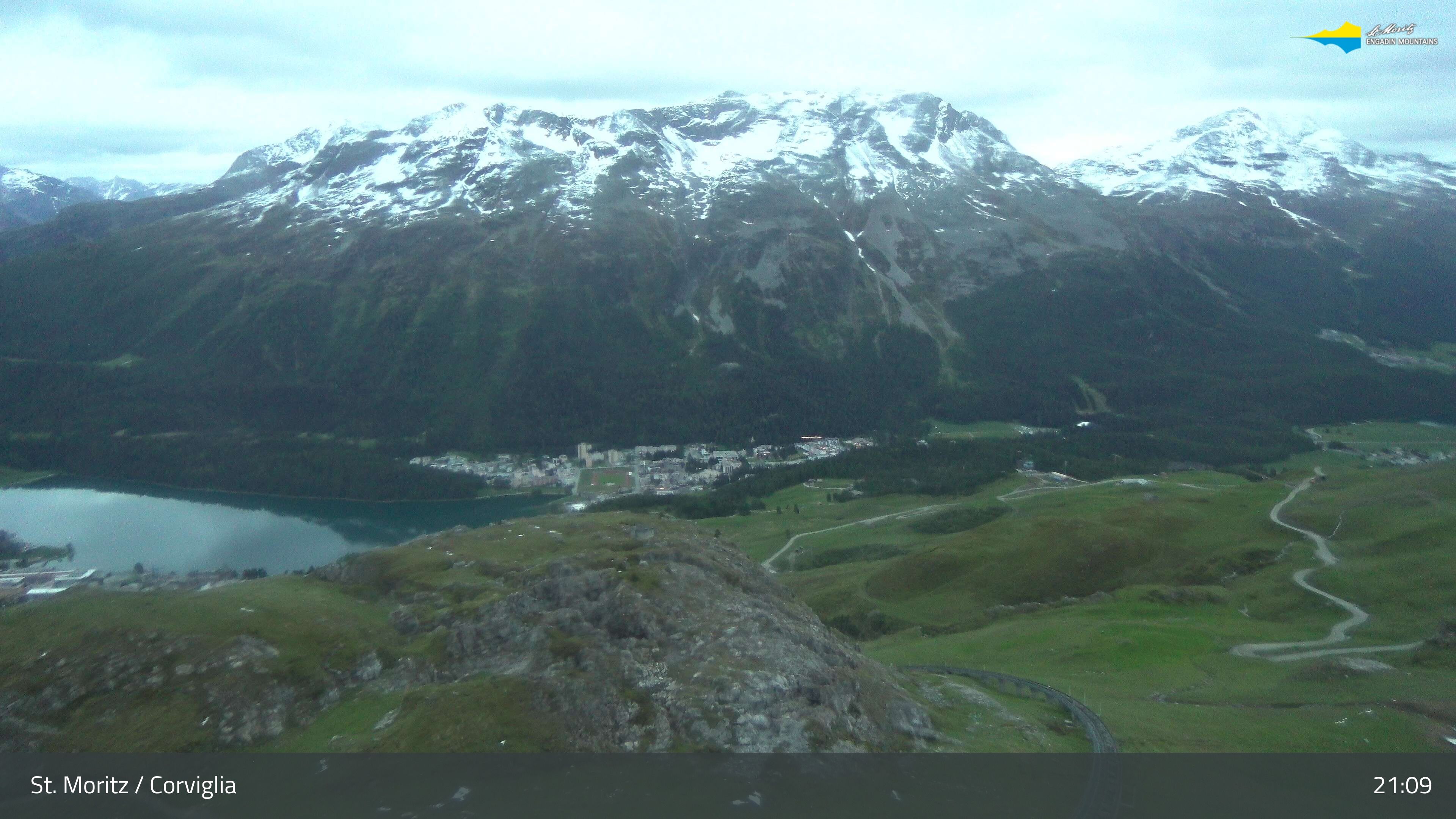 Sankt Moritz › Südosten: Corviglia - St Moritz - Lake Saint Moritz