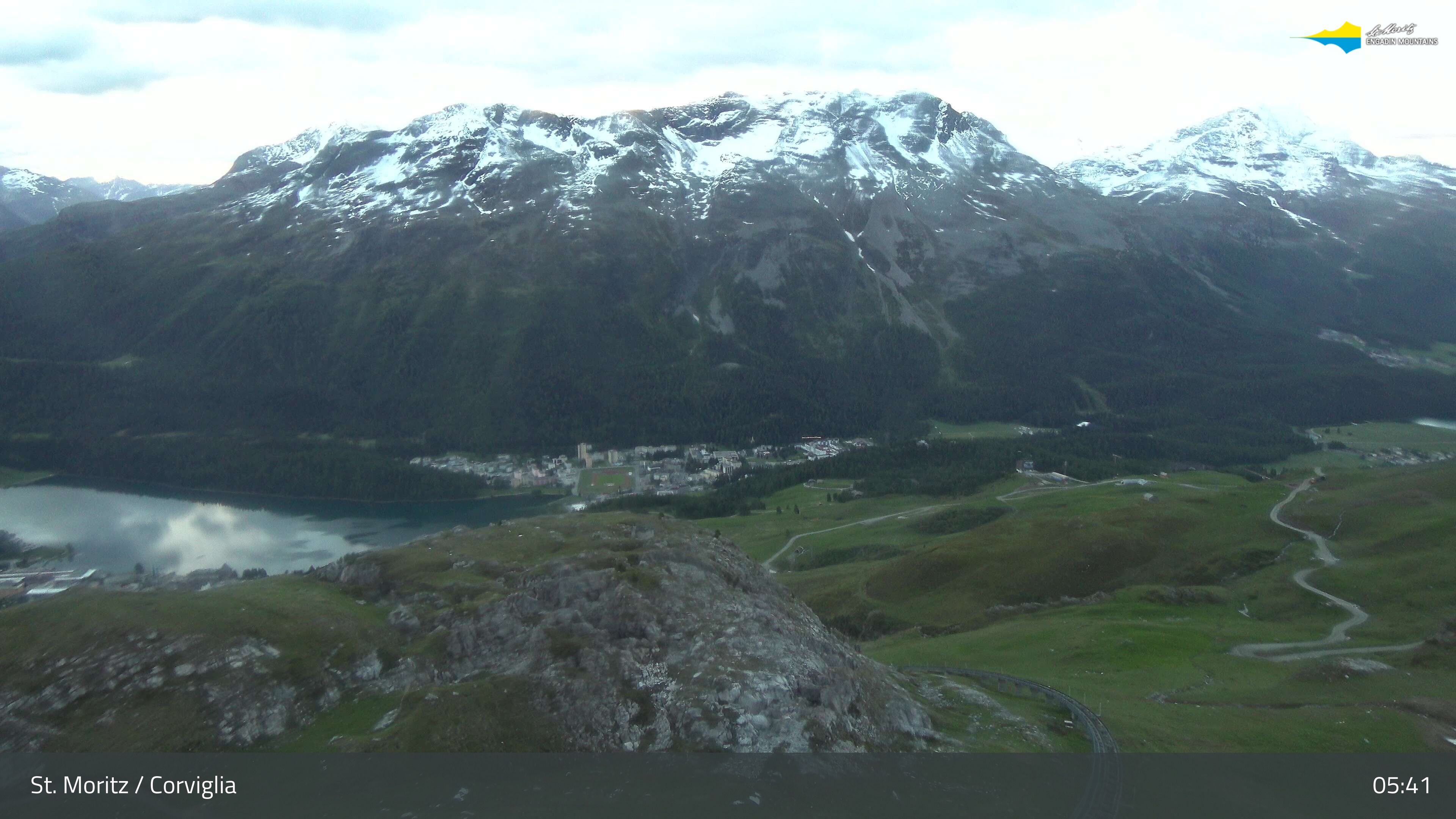 Sankt Moritz › Südosten: Corviglia - St Moritz - Lake Saint Moritz