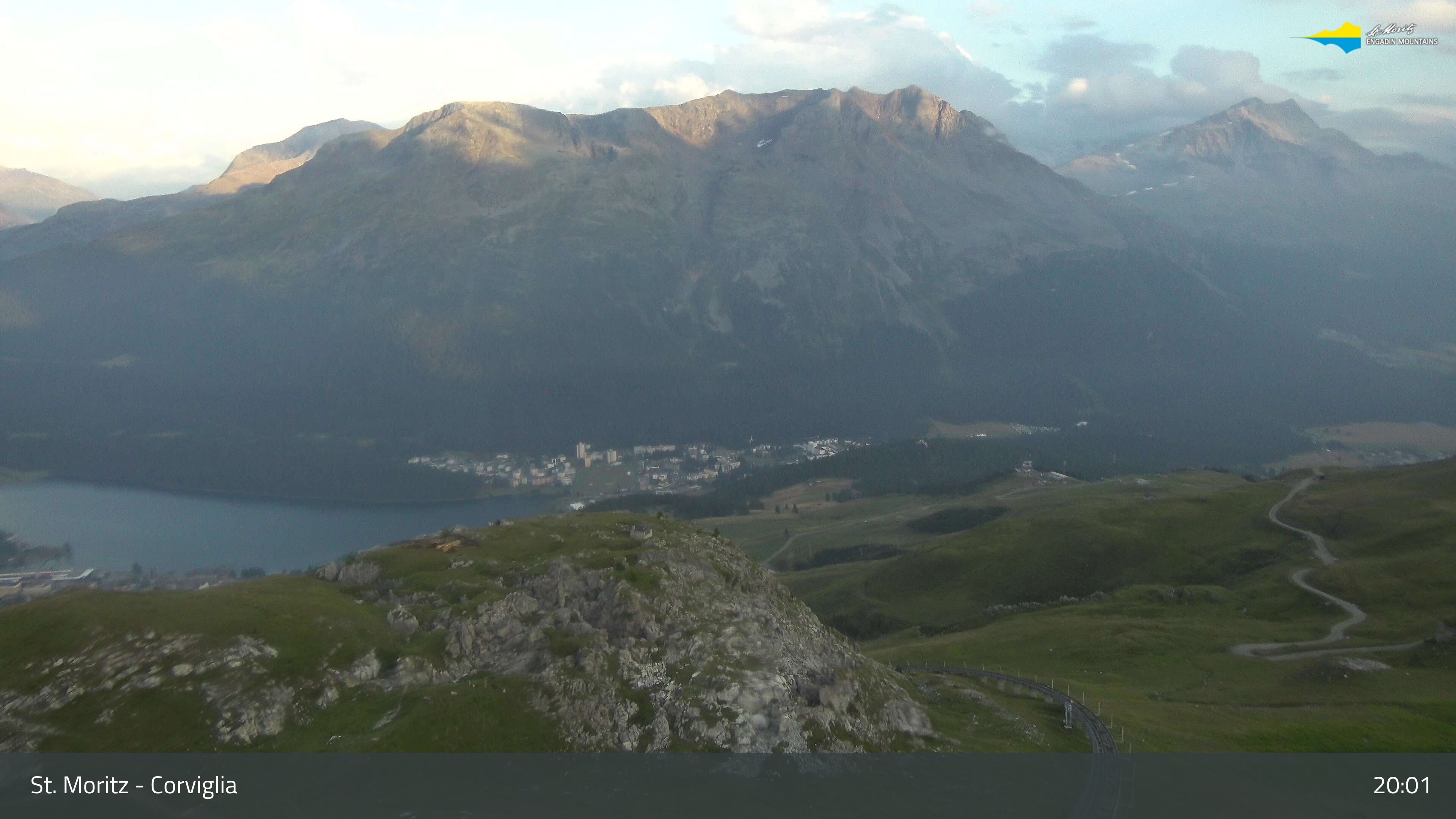 Sankt Moritz › Südosten: Corviglia - St Moritz - Lake Saint Moritz