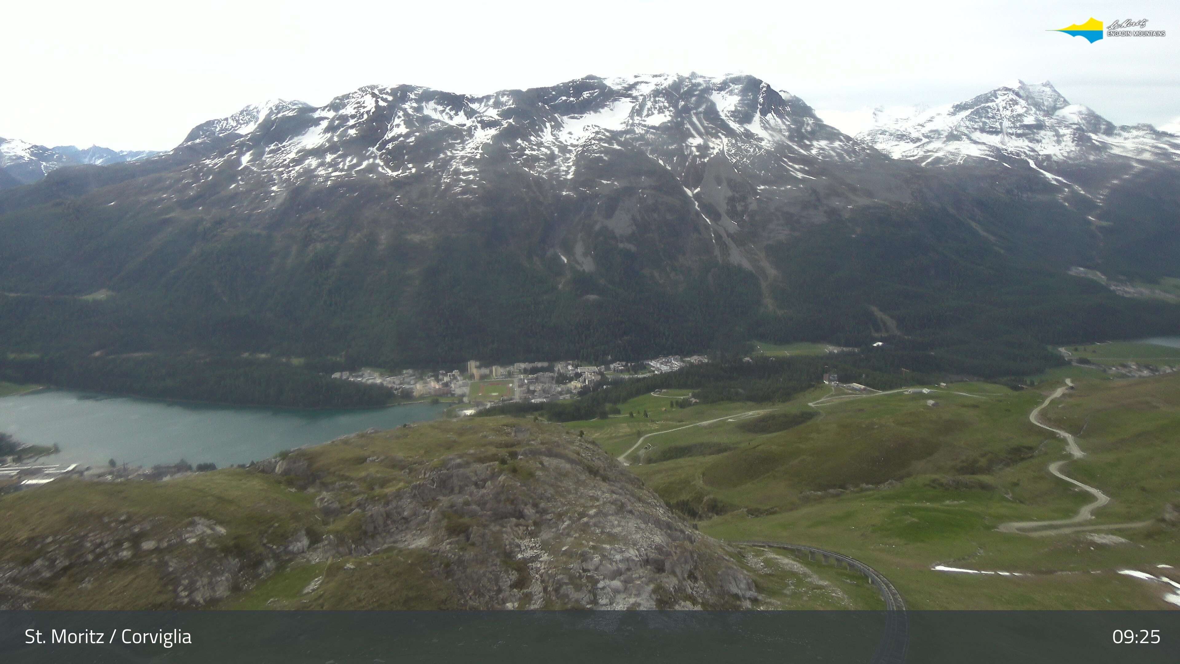 Sankt Moritz › Südosten: Corviglia - St Moritz - Lake Saint Moritz