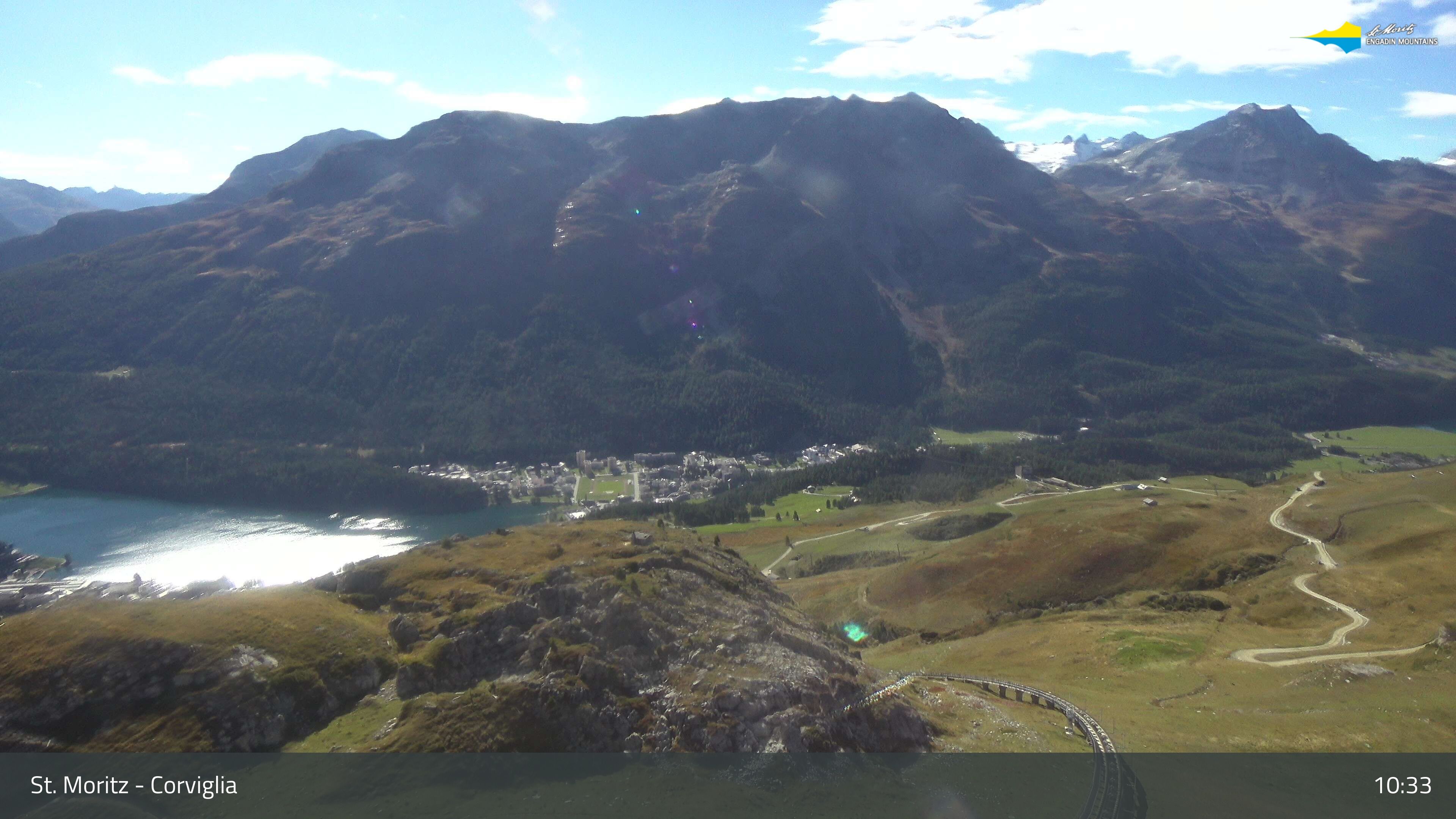 Sankt Moritz › Südosten: Corviglia - St Moritz - Lake Saint Moritz