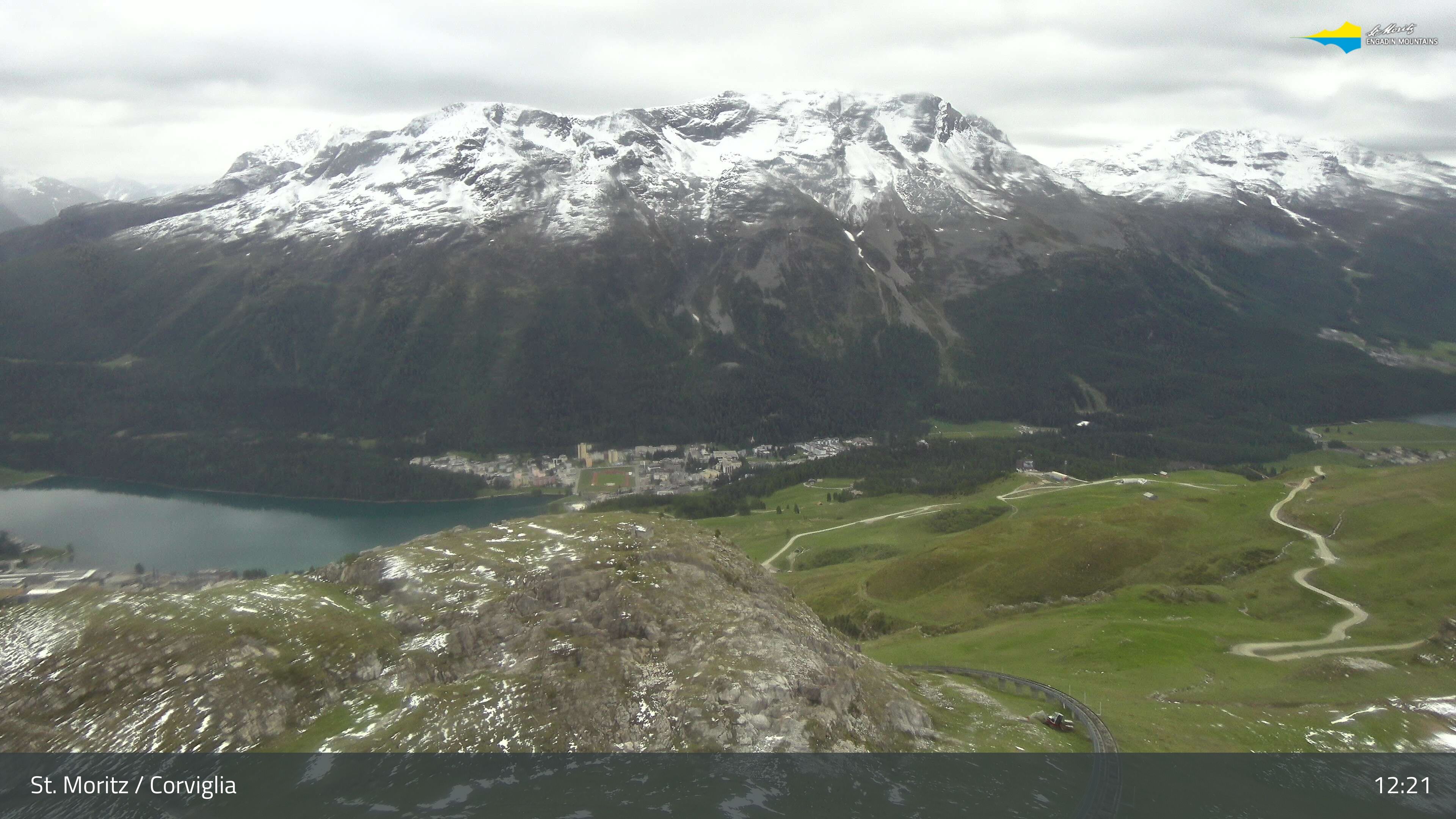 Sankt Moritz › Südosten: Corviglia - St Moritz - Lake Saint Moritz