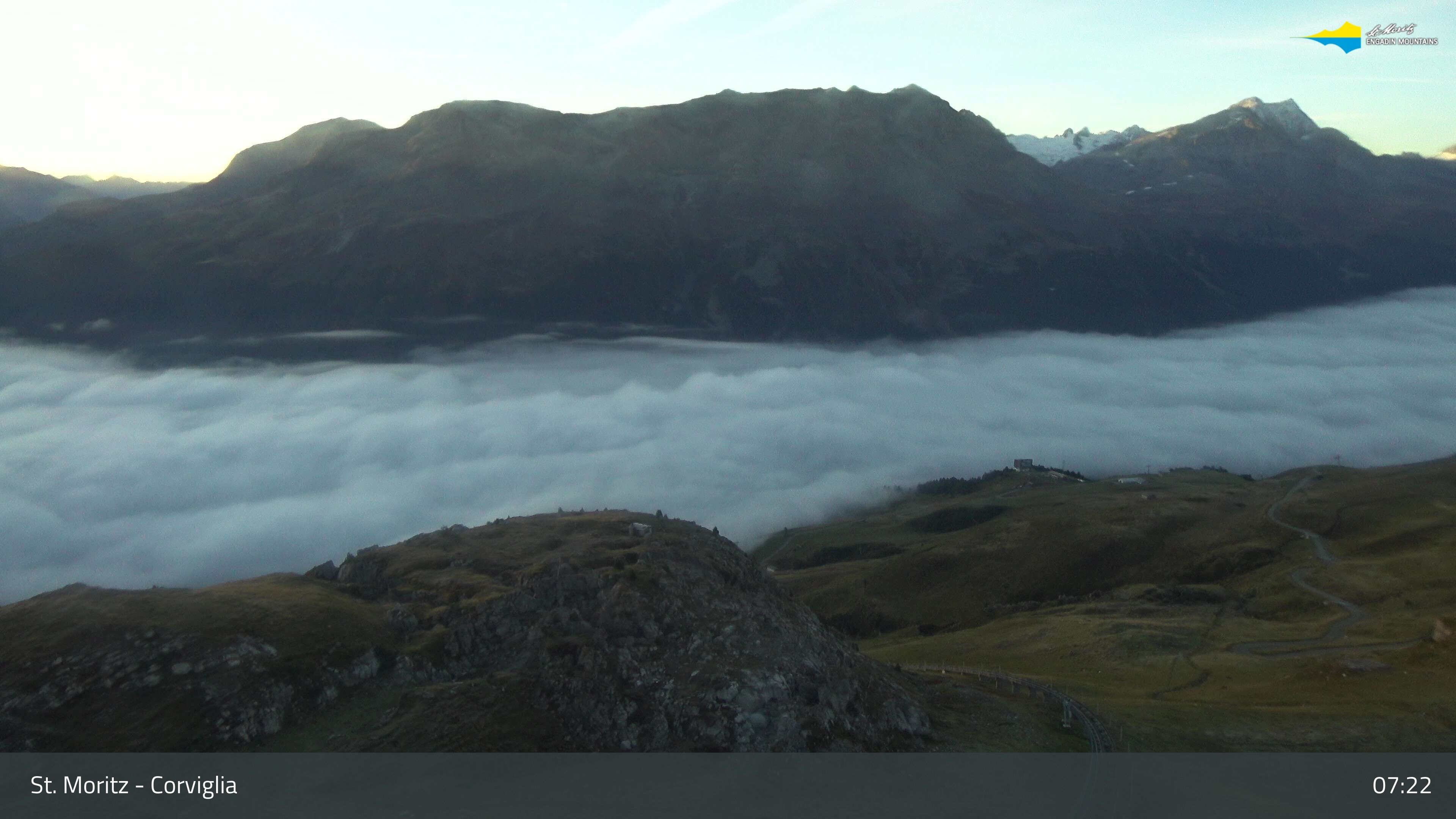 Sankt Moritz › Südosten: Corviglia - St Moritz - Lake Saint Moritz