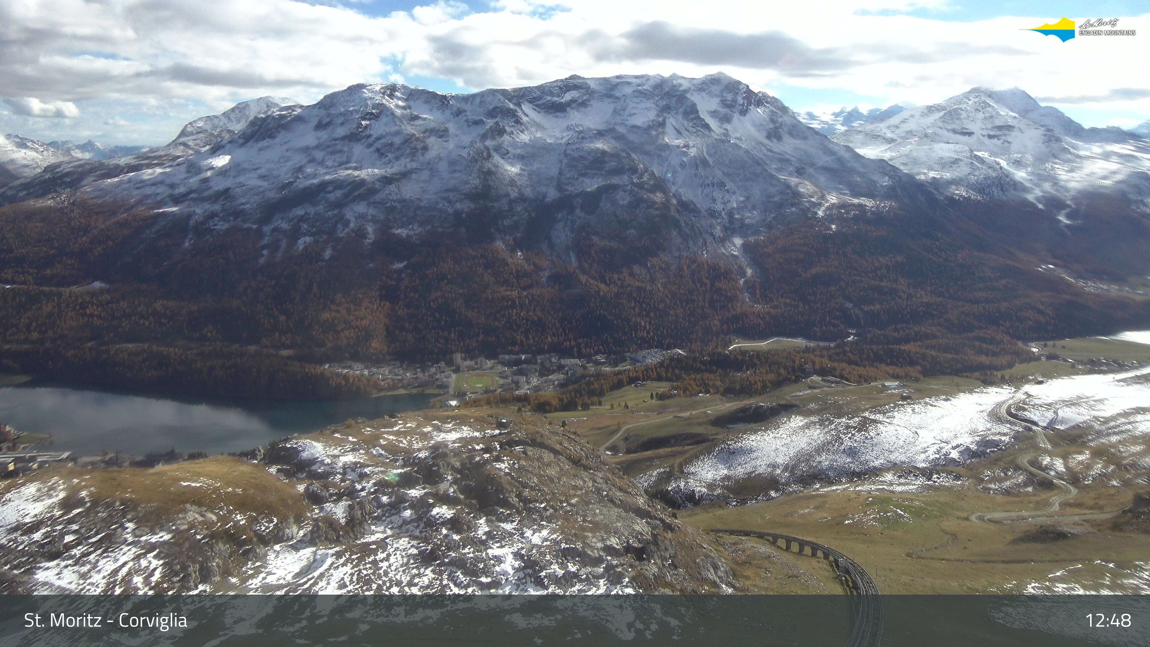 Sankt Moritz › Südosten: Corviglia - St Moritz - Lake Saint Moritz