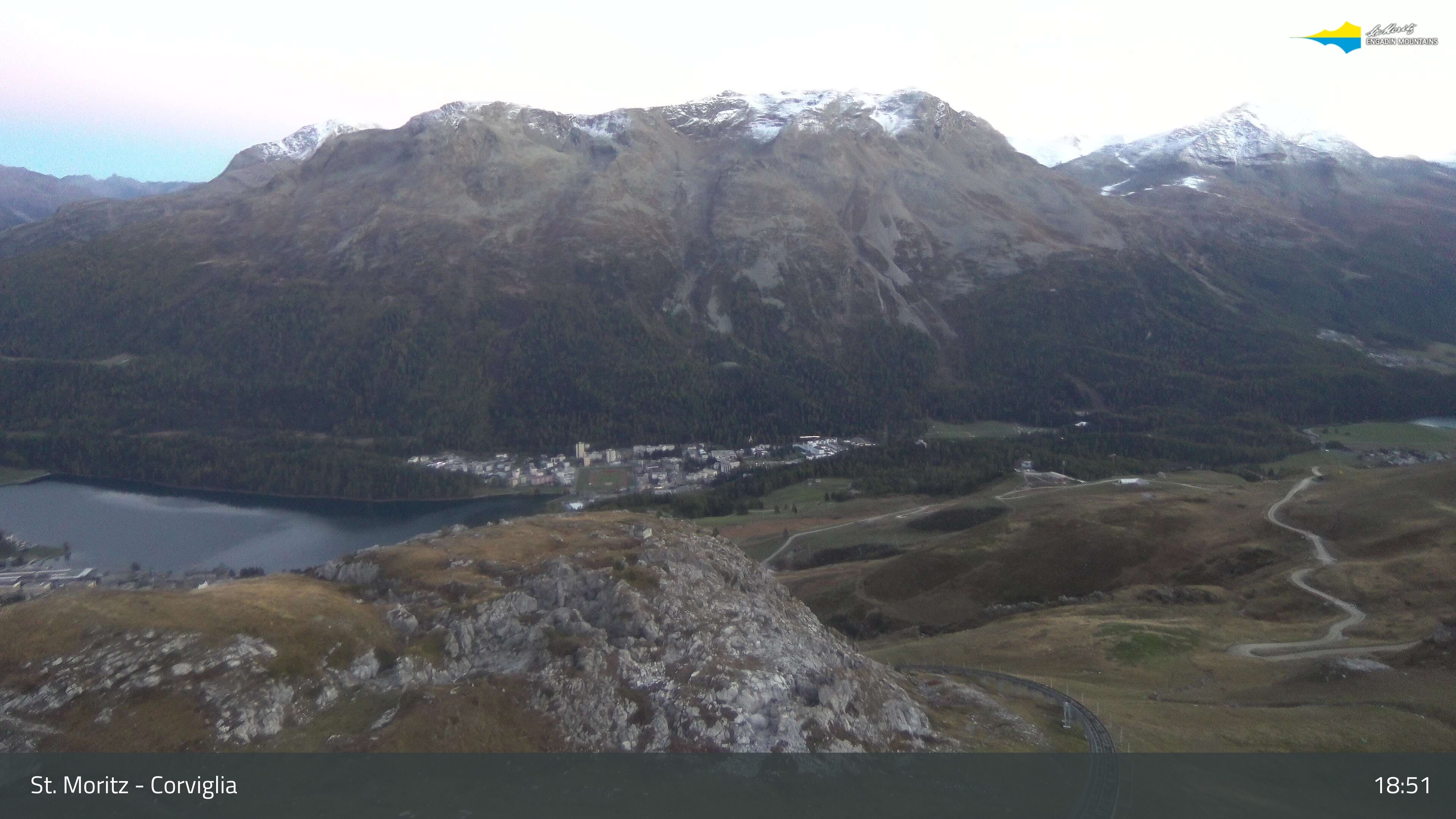 Sankt Moritz › Südosten: Corviglia - St Moritz - Lake Saint Moritz