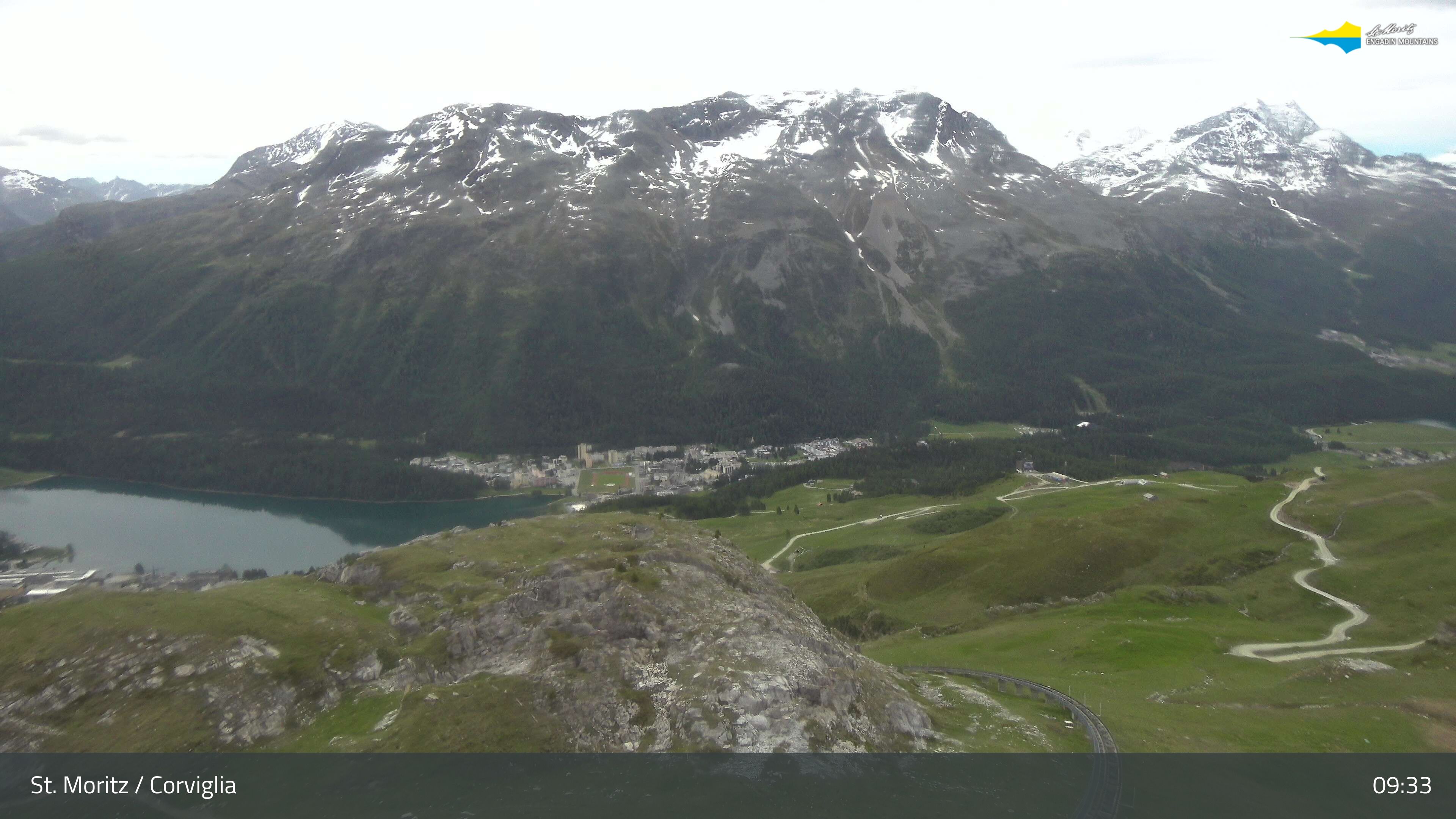 Sankt Moritz › Südosten: Corviglia - St Moritz - Lake Saint Moritz