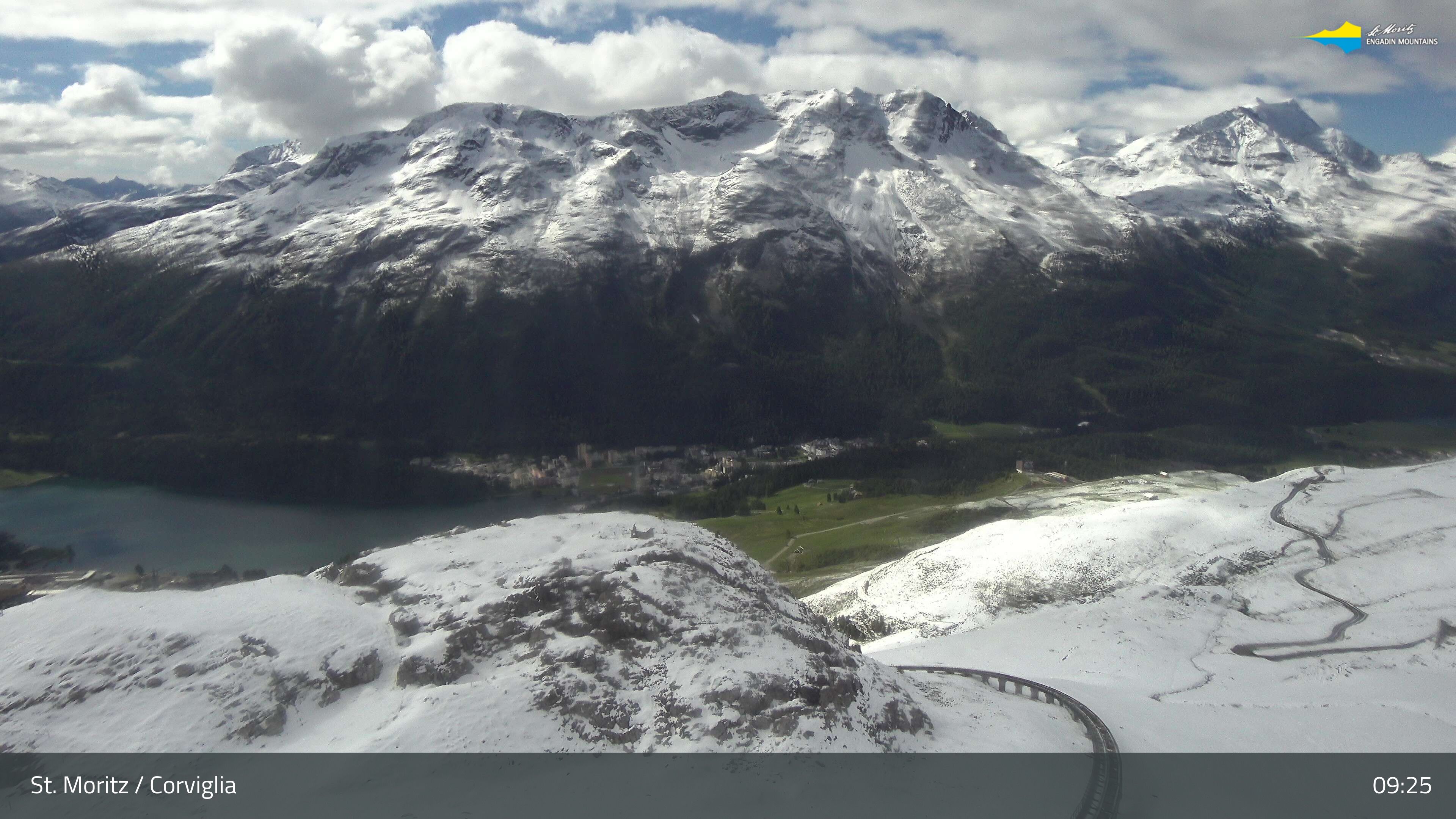 Sankt Moritz › Südosten: Corviglia - St Moritz - Lake Saint Moritz