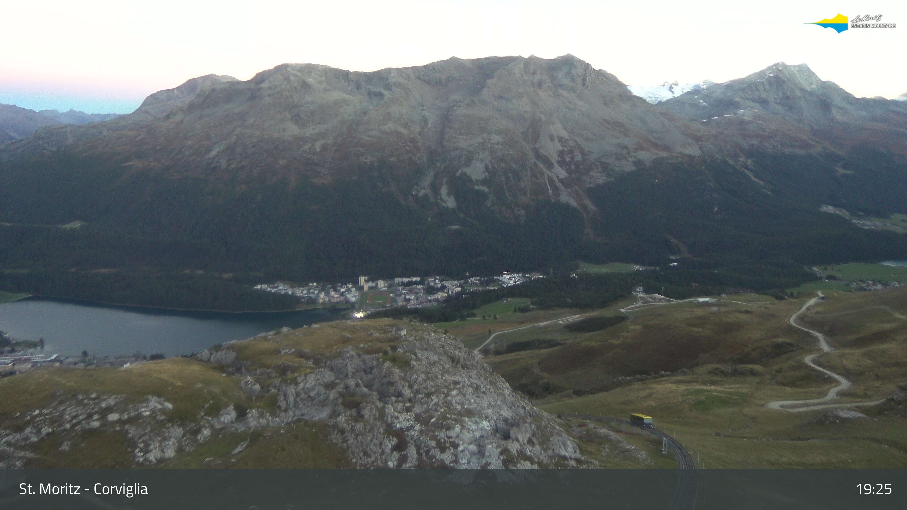 Sankt Moritz › Südosten: Corviglia - St Moritz - Lake Saint Moritz