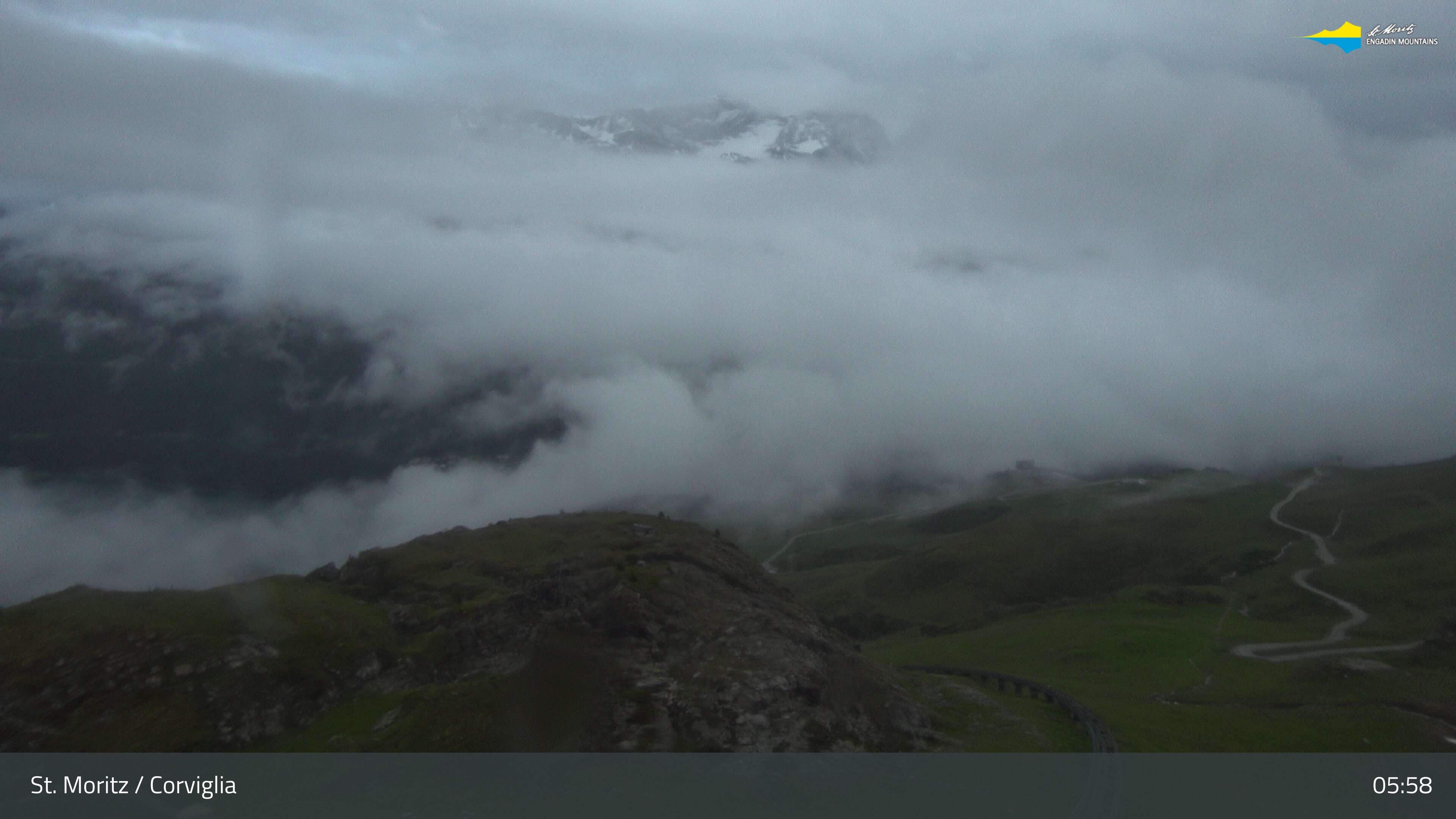 Sankt Moritz › Südosten: Corviglia - St Moritz - Lake Saint Moritz