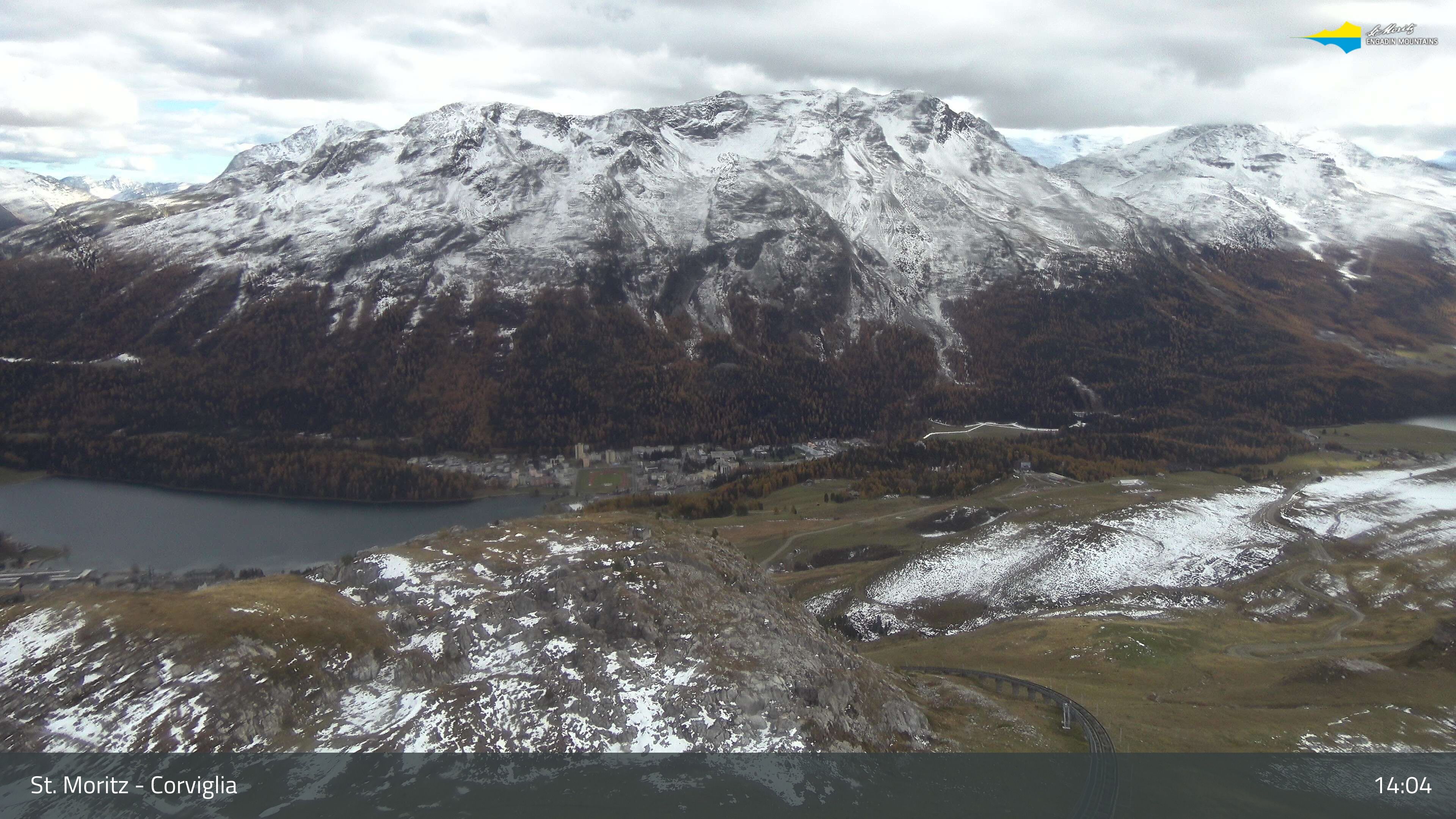 Sankt Moritz › Südosten: Corviglia - St Moritz - Lake Saint Moritz