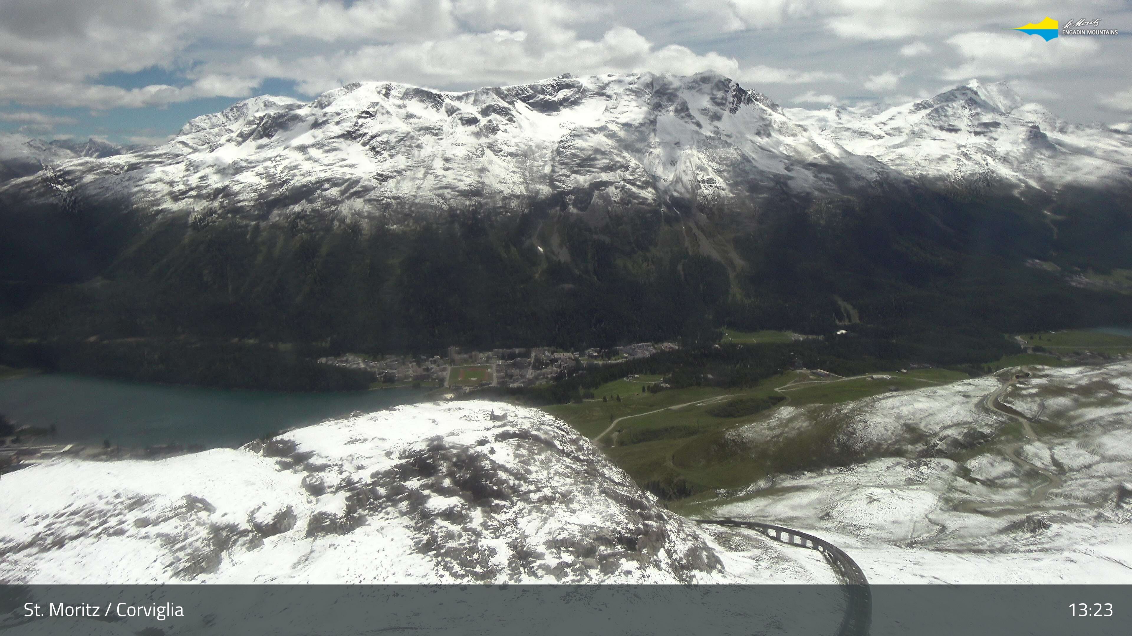 Sankt Moritz › Südosten: Corviglia - St Moritz - Lake Saint Moritz
