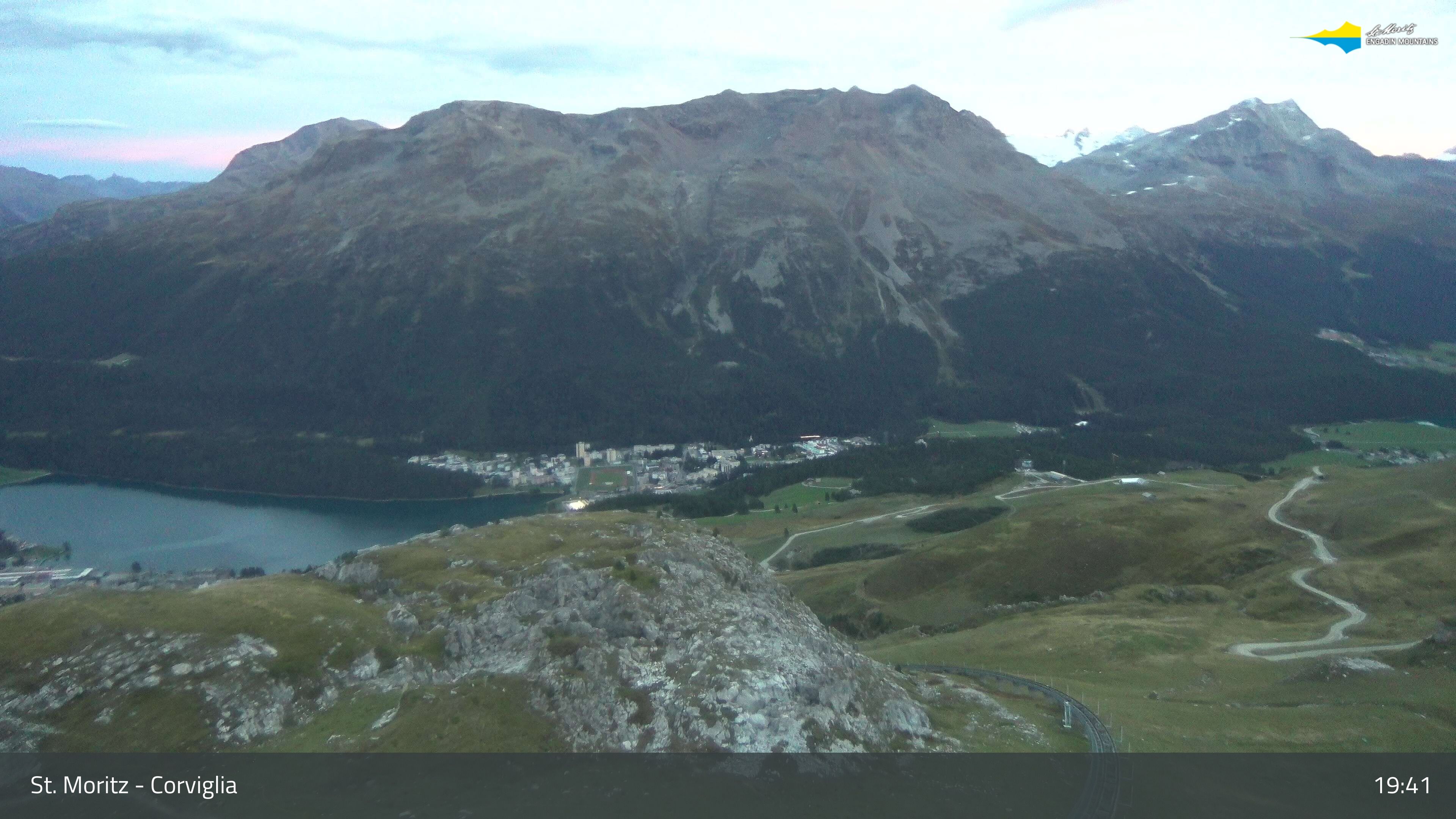 Sankt Moritz › Südosten: Corviglia - St Moritz - Lake Saint Moritz