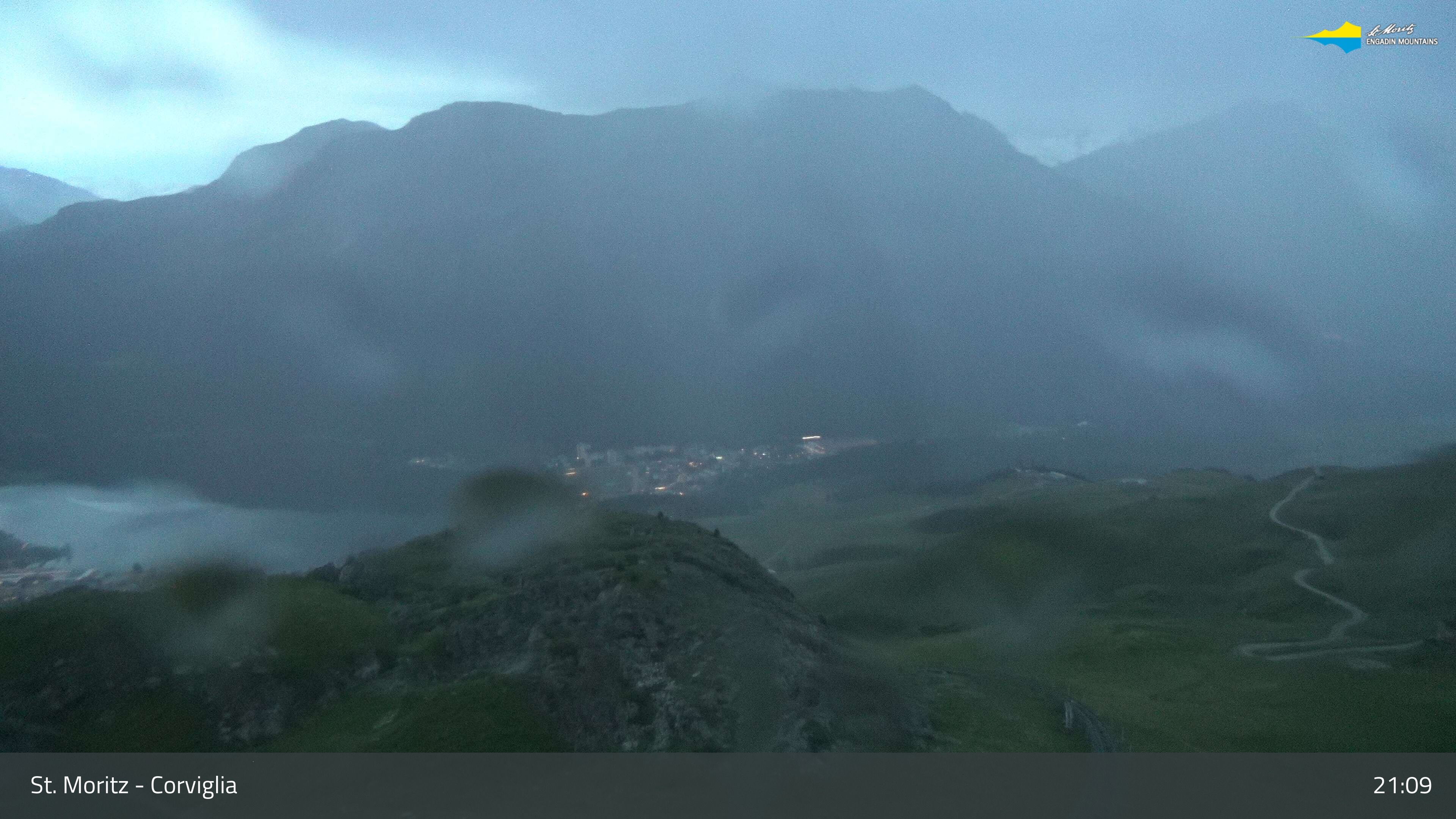 Sankt Moritz › Südosten: Corviglia - St Moritz - Lake Saint Moritz