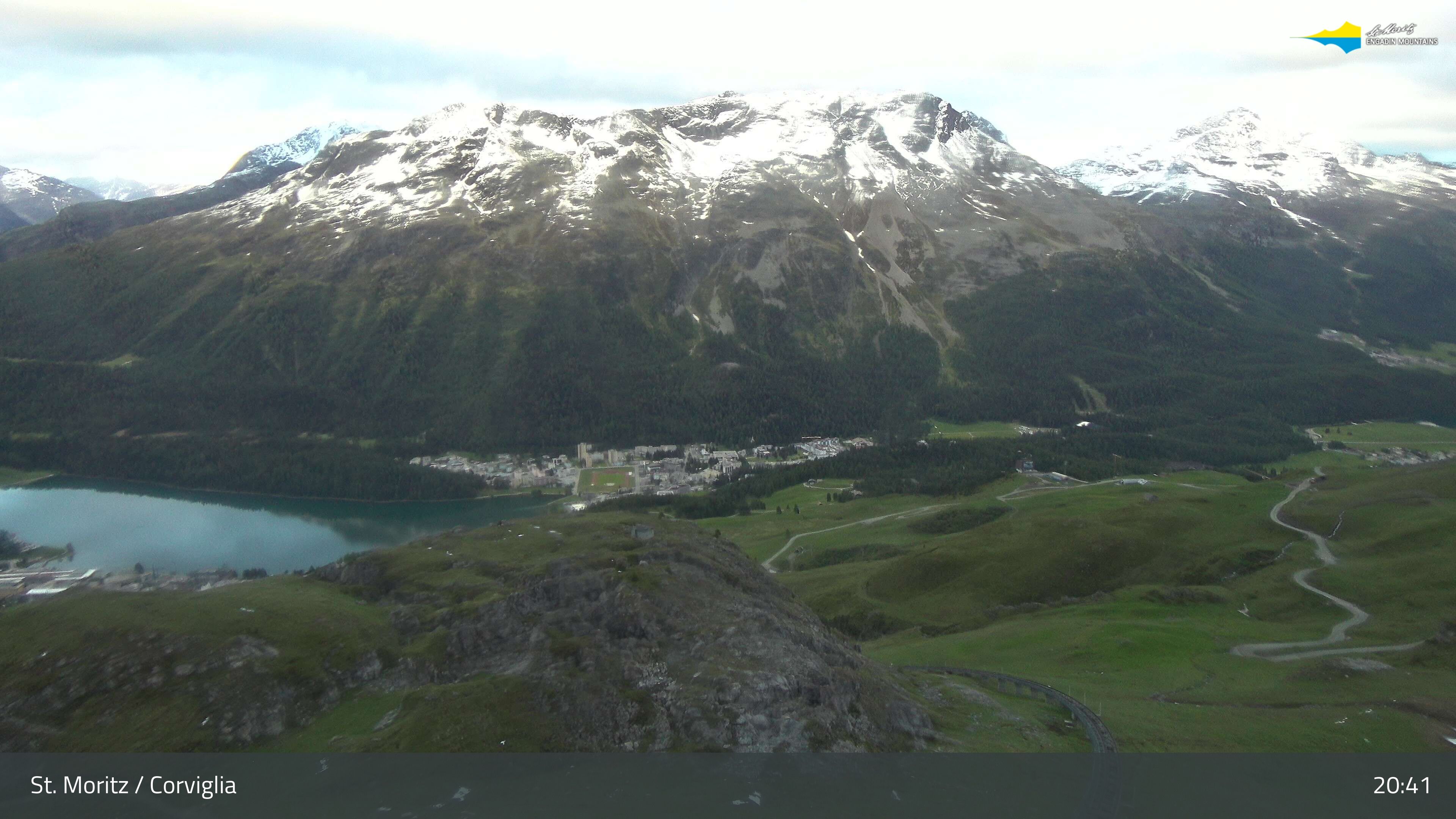 Sankt Moritz › Südosten: Corviglia - St Moritz - Lake Saint Moritz