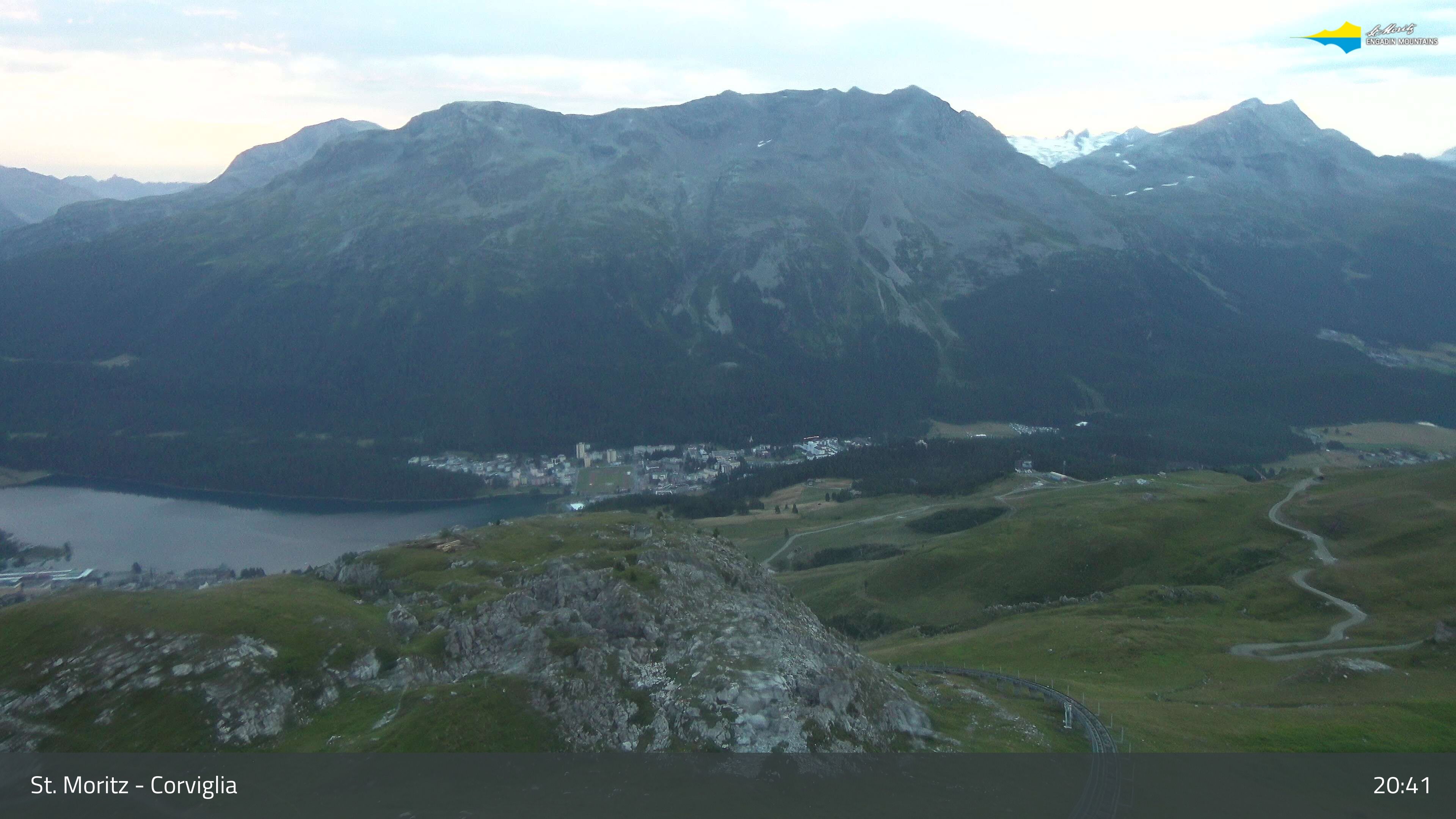 Sankt Moritz › Südosten: Corviglia - St Moritz - Lake Saint Moritz