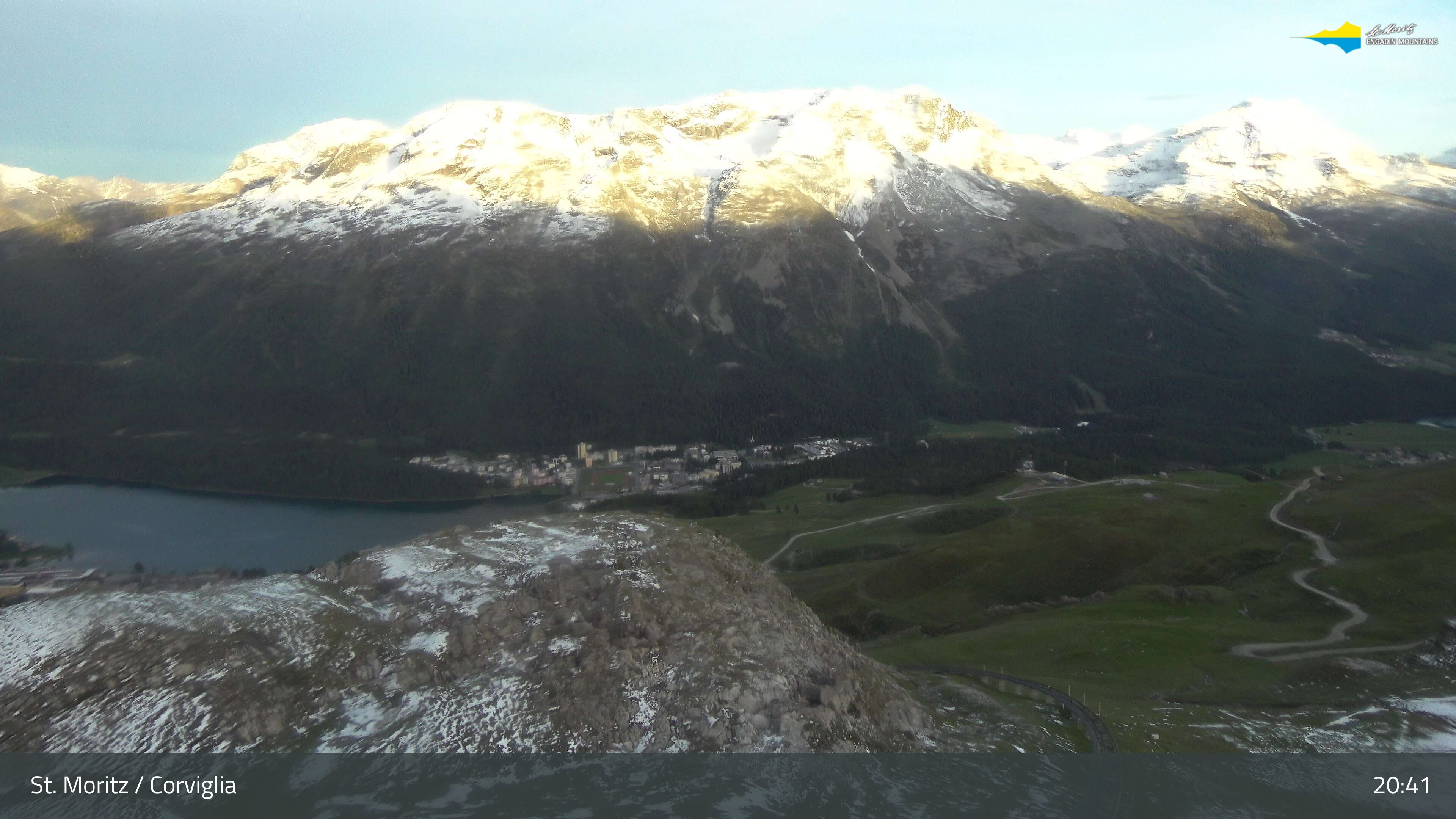 Sankt Moritz › Südosten: Corviglia - St Moritz - Lake Saint Moritz