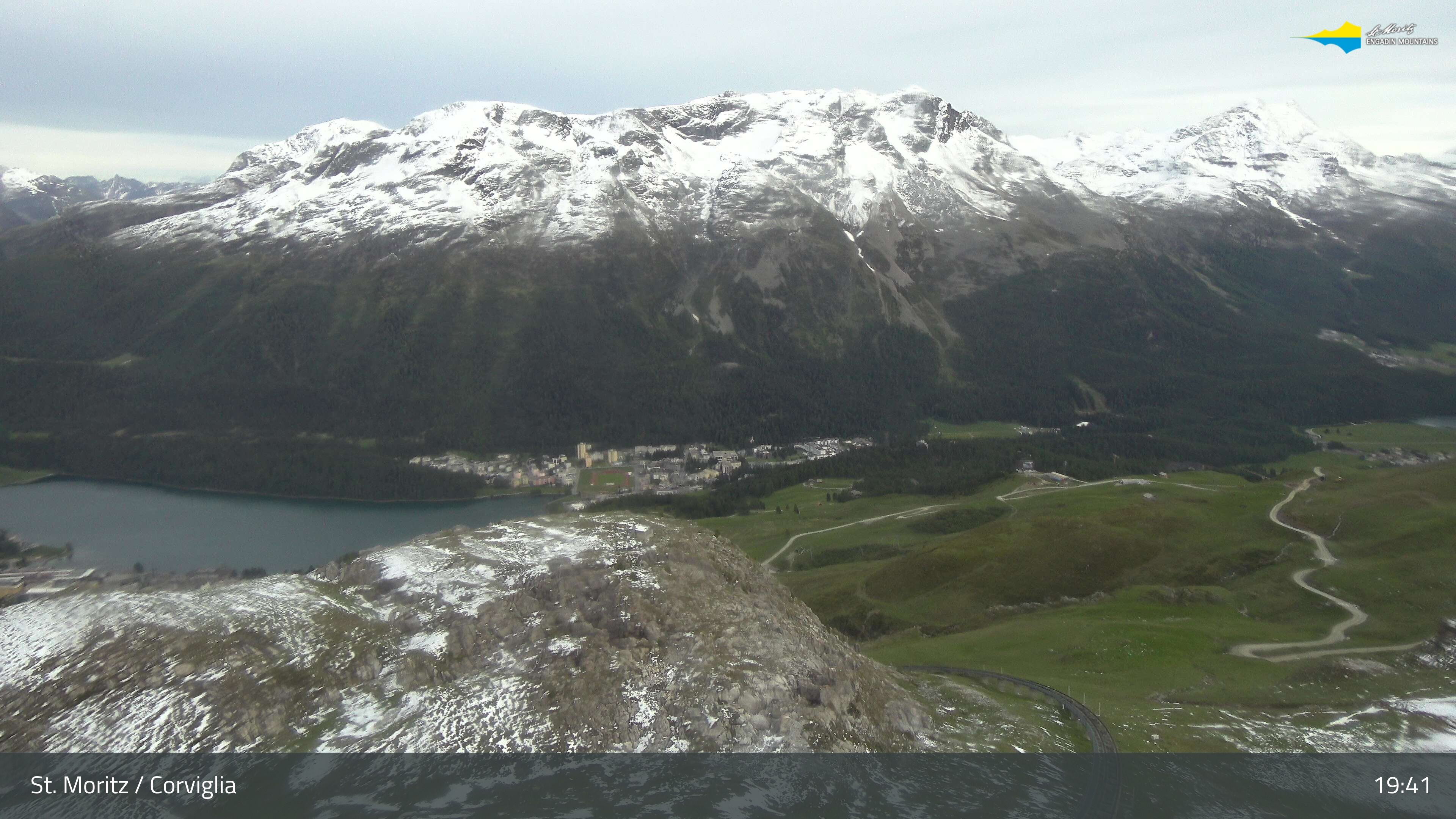Sankt Moritz › Südosten: Corviglia - St Moritz - Lake Saint Moritz
