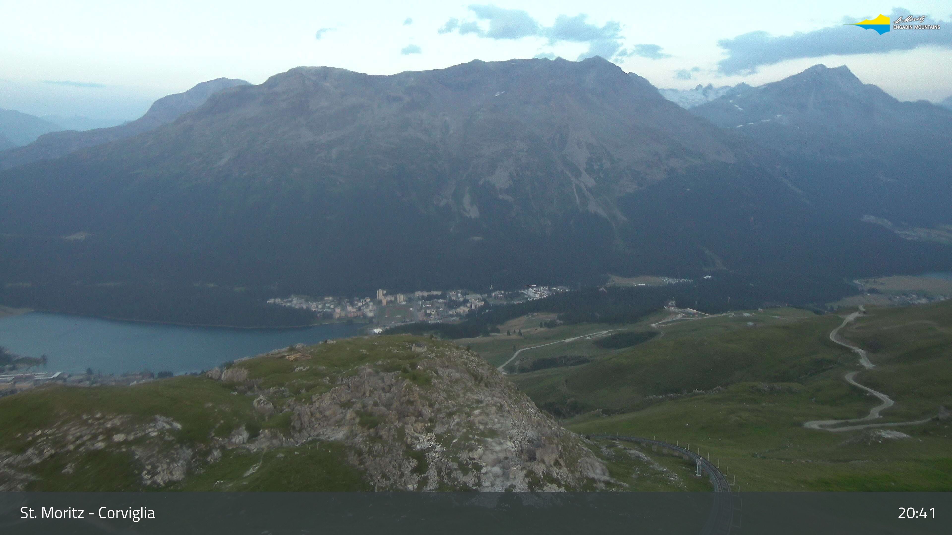 Sankt Moritz › Südosten: Corviglia - St Moritz - Lake Saint Moritz