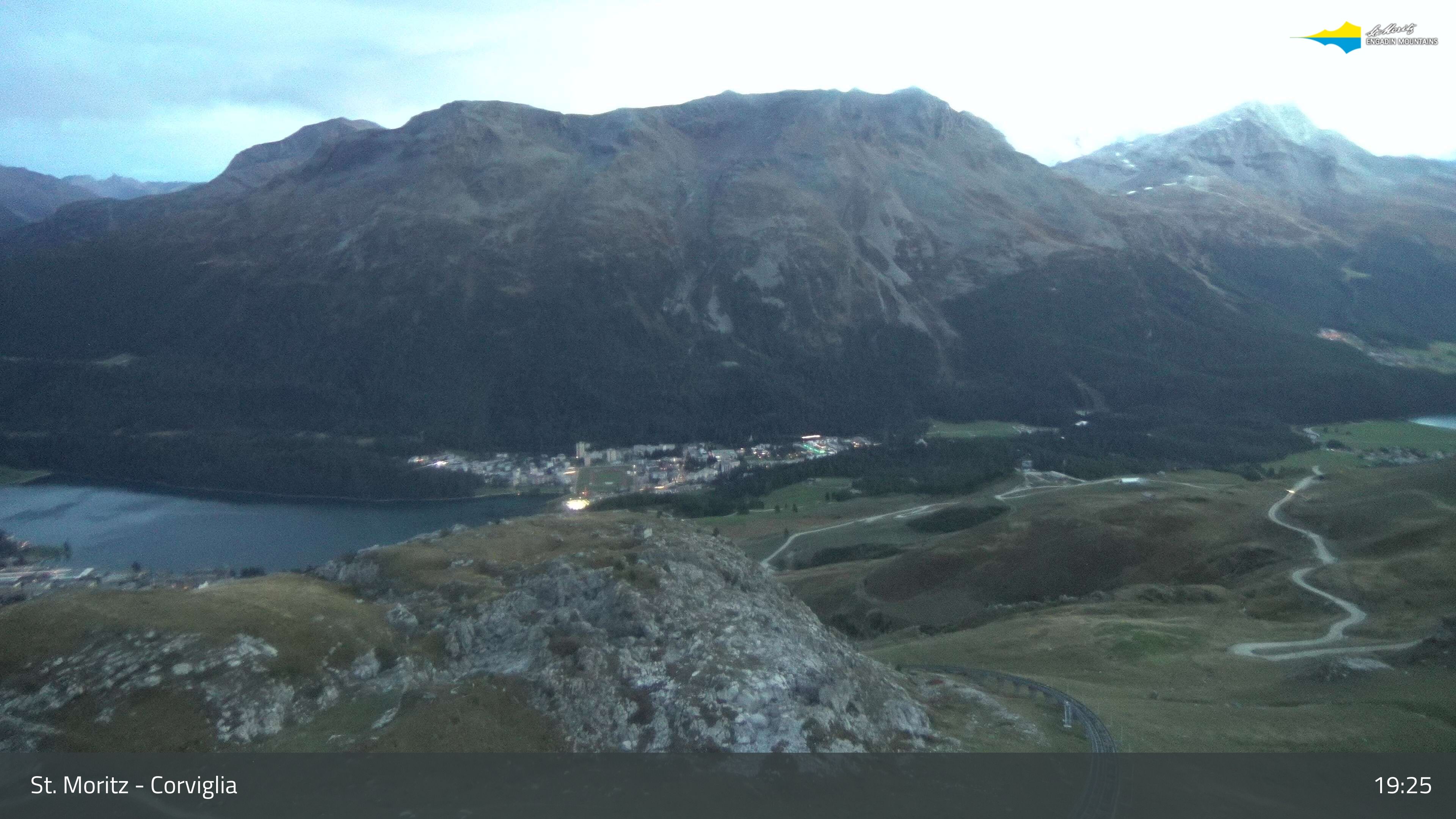 Sankt Moritz › Südosten: Corviglia - St Moritz - Lake Saint Moritz