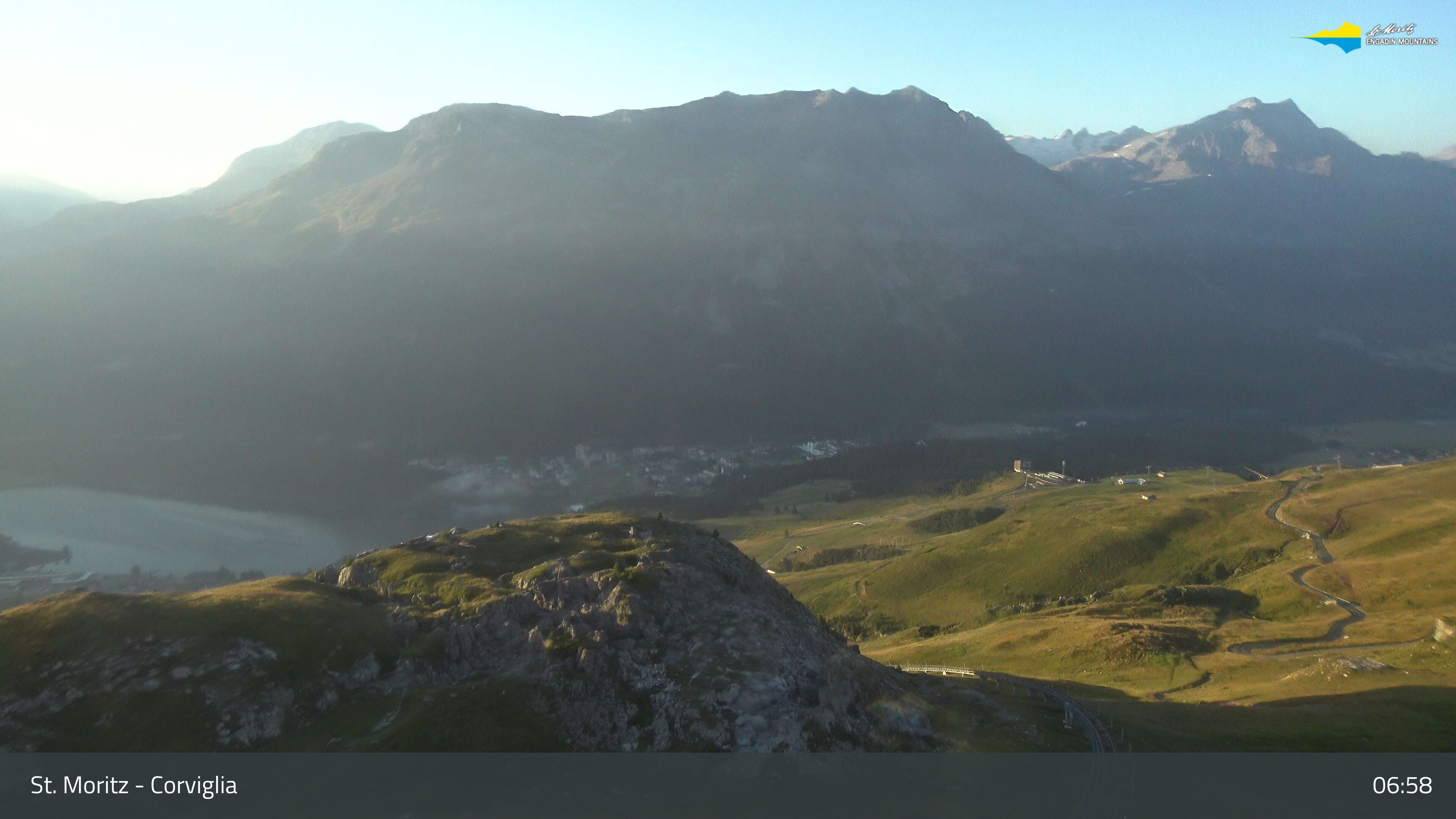 Sankt Moritz › Südosten: Corviglia - St Moritz - Lake Saint Moritz