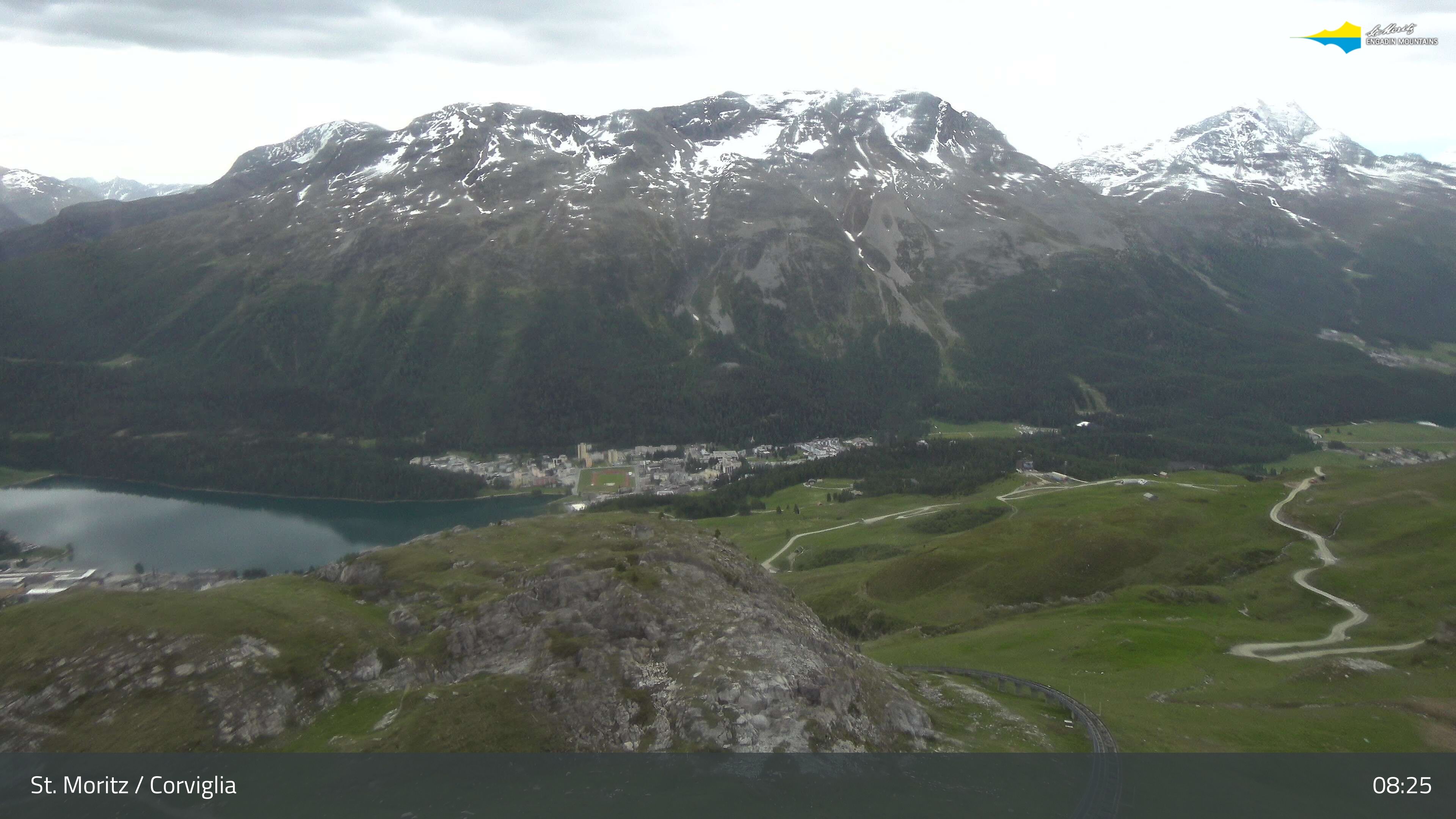 Sankt Moritz › Südosten: Corviglia - St Moritz - Lake Saint Moritz