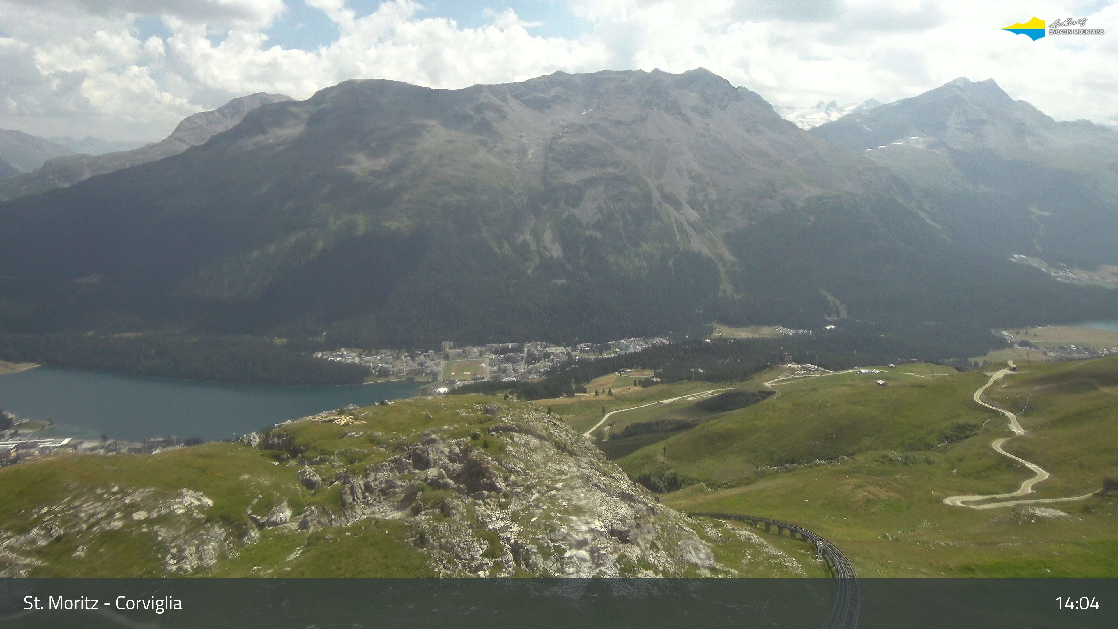 Sankt Moritz › Südosten: Corviglia - St Moritz - Lake Saint Moritz