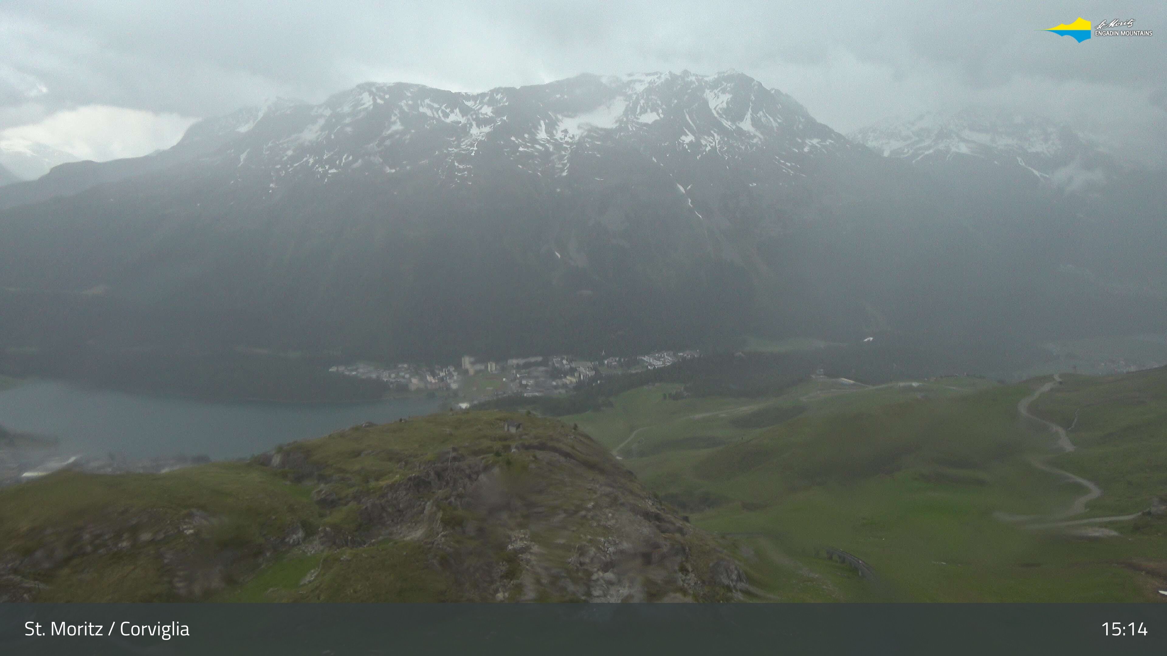 Sankt Moritz › Südosten: Corviglia - St Moritz - Lake Saint Moritz