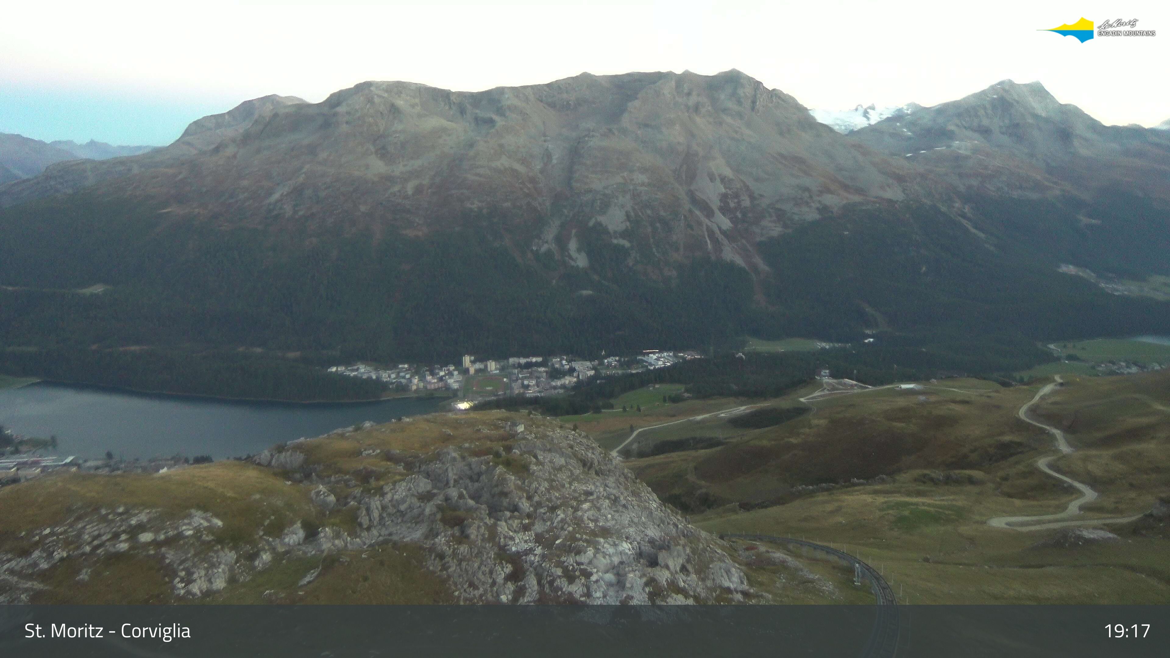 Sankt Moritz › Südosten: Corviglia - St Moritz - Lake Saint Moritz