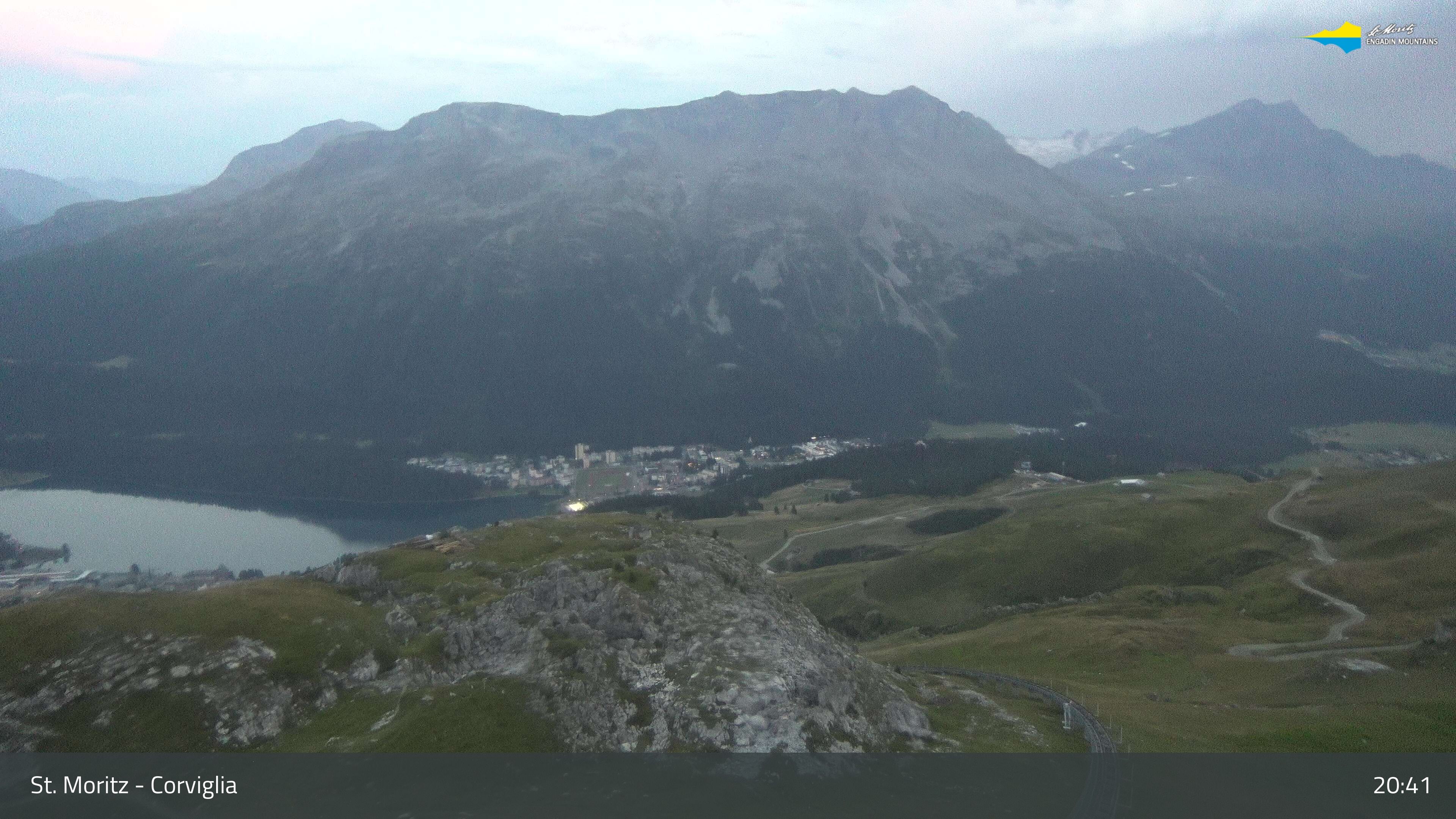 Sankt Moritz › Südosten: Corviglia - St Moritz - Lake Saint Moritz