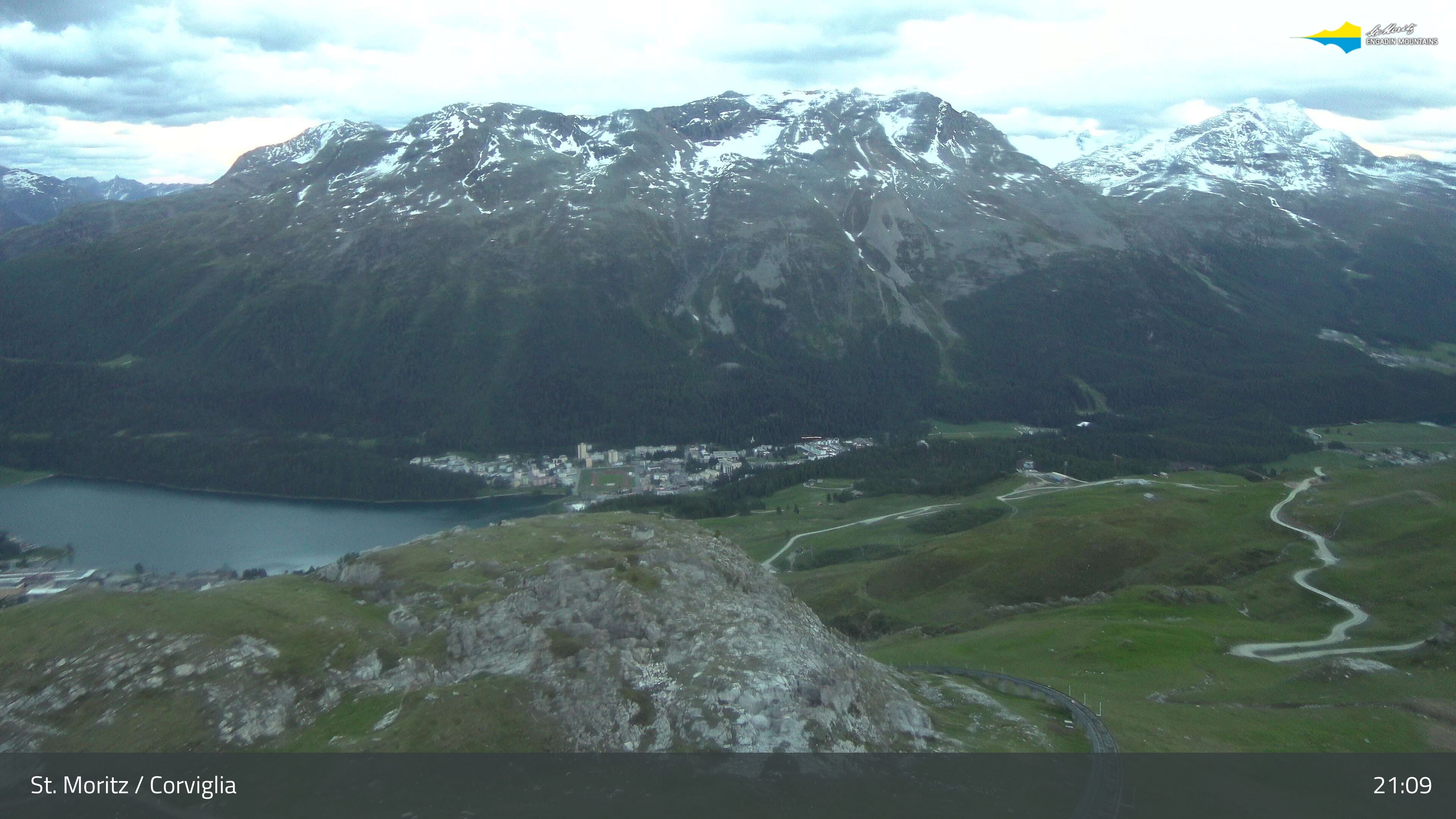 Sankt Moritz › Südosten: Corviglia - St Moritz - Lake Saint Moritz