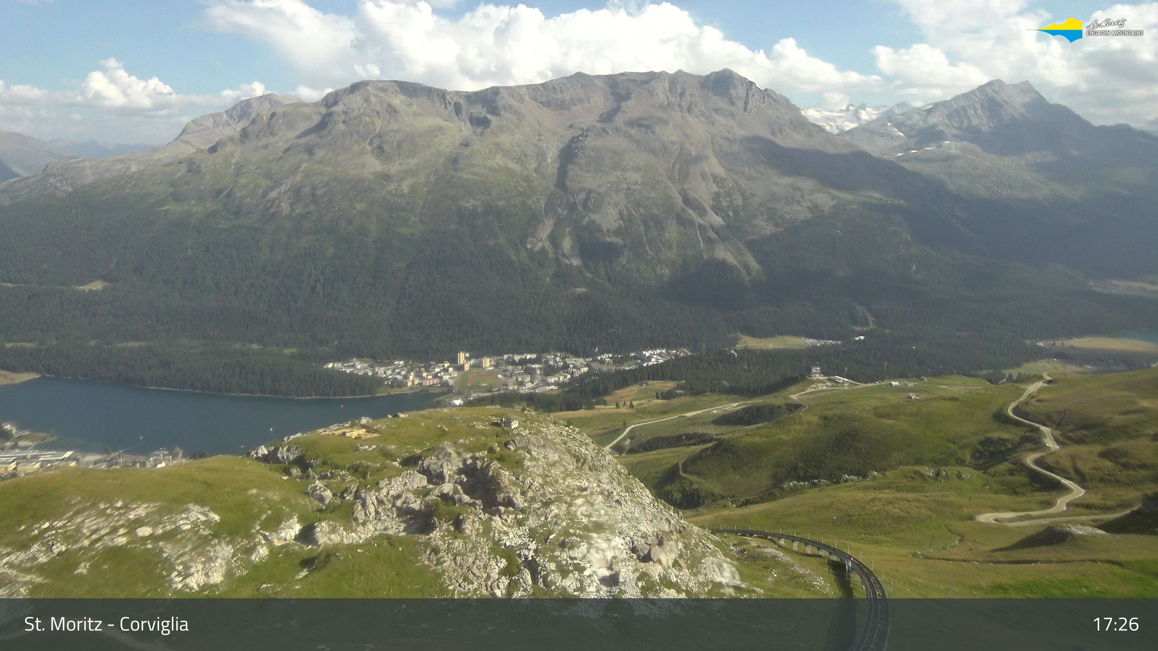 Sankt Moritz › Südosten: Corviglia - St Moritz - Lake Saint Moritz