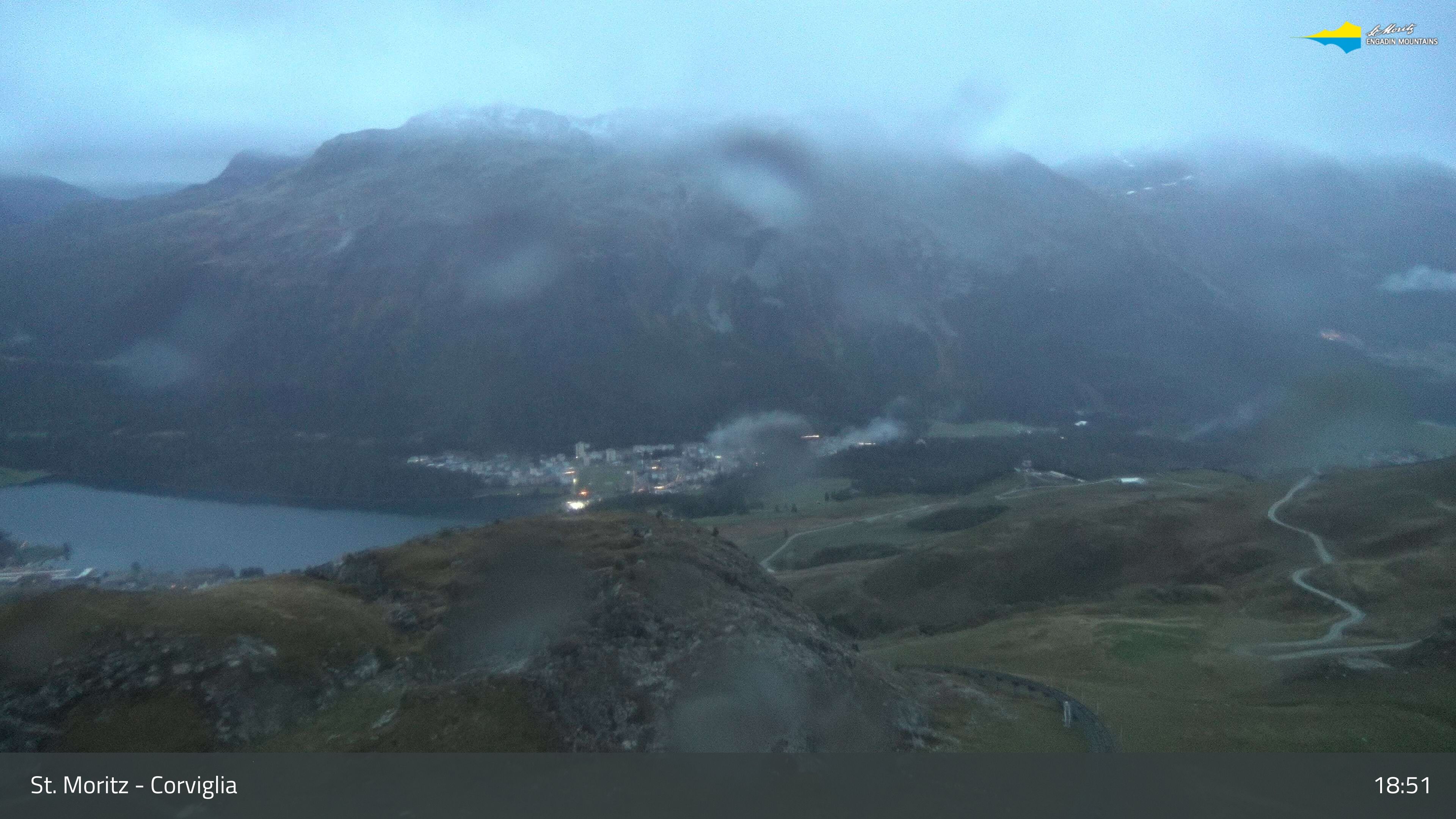 Sankt Moritz › Südosten: Corviglia - St Moritz - Lake Saint Moritz