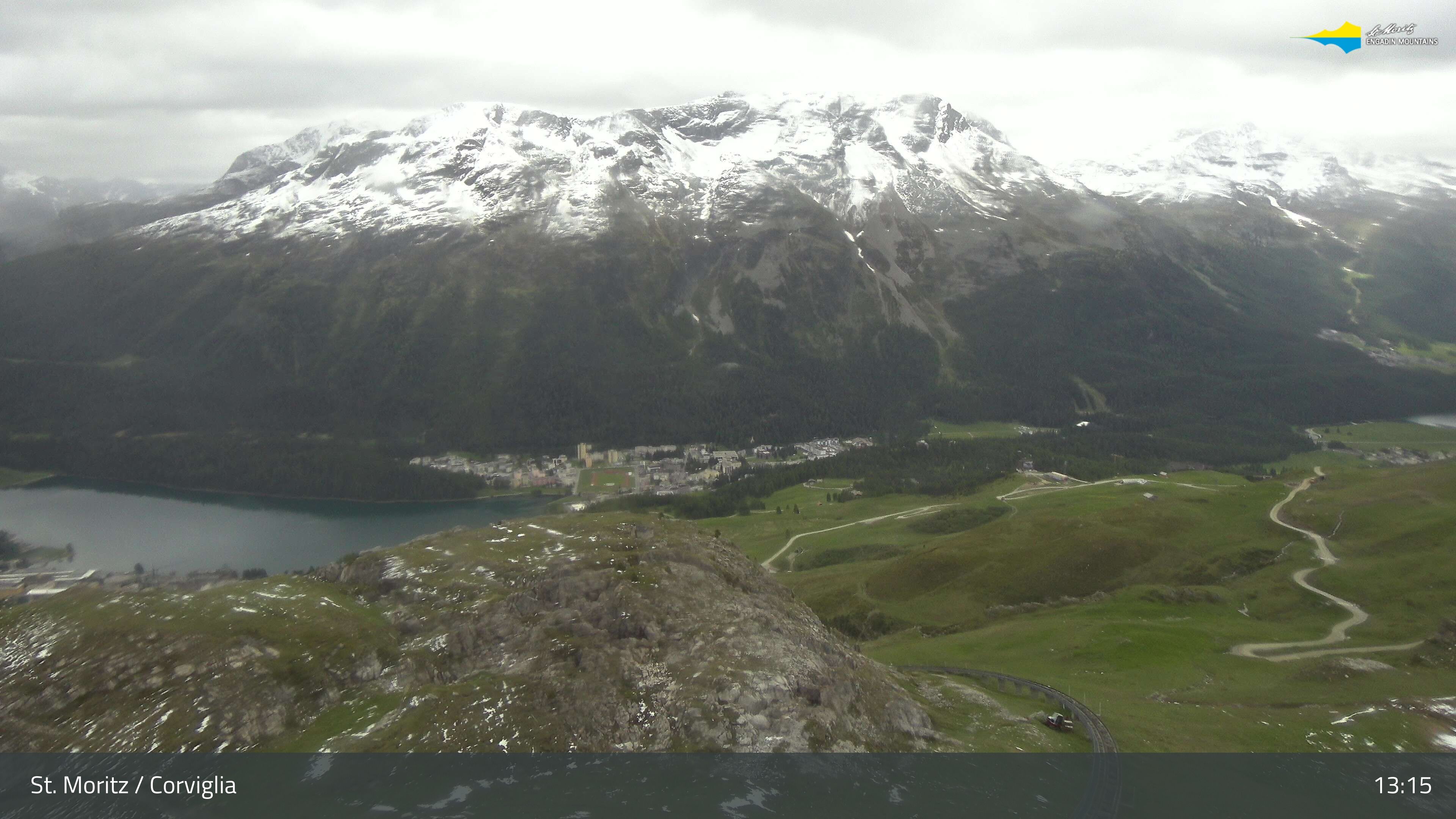 Sankt Moritz › Südosten: Corviglia - St Moritz - Lake Saint Moritz