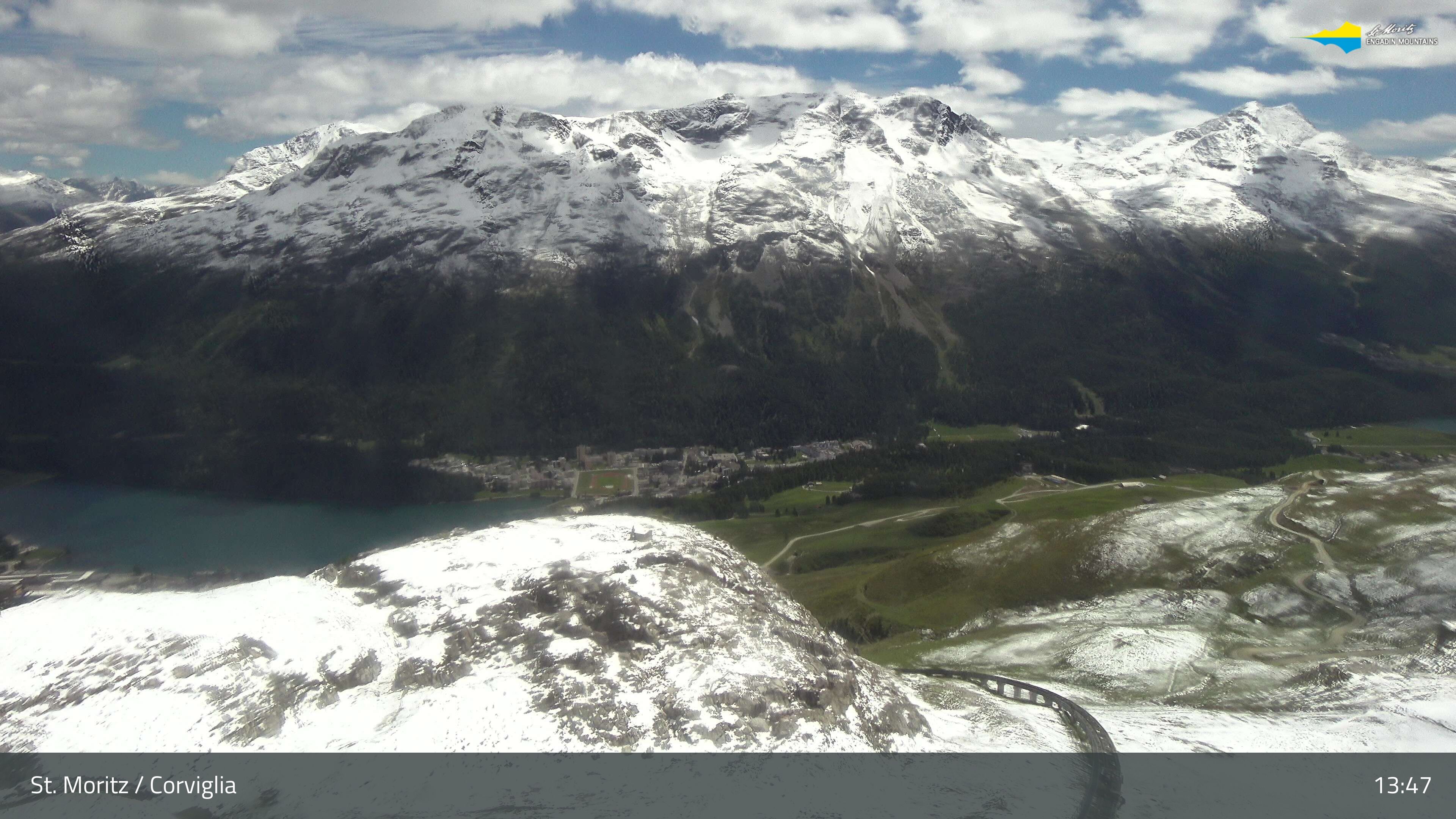 Sankt Moritz › Südosten: Corviglia - St Moritz - Lake Saint Moritz