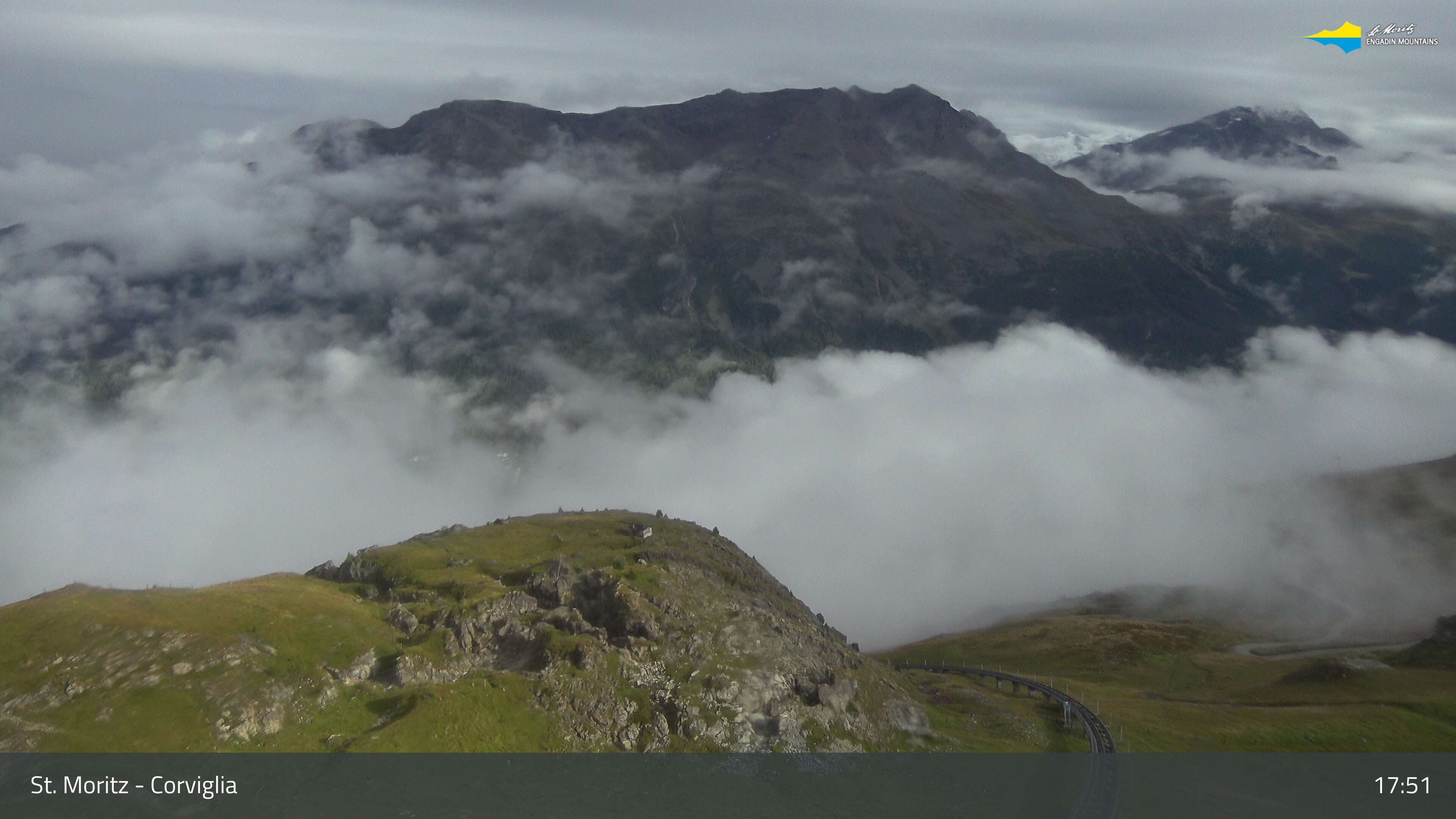 Sankt Moritz › Südosten: Corviglia - St Moritz - Lake Saint Moritz