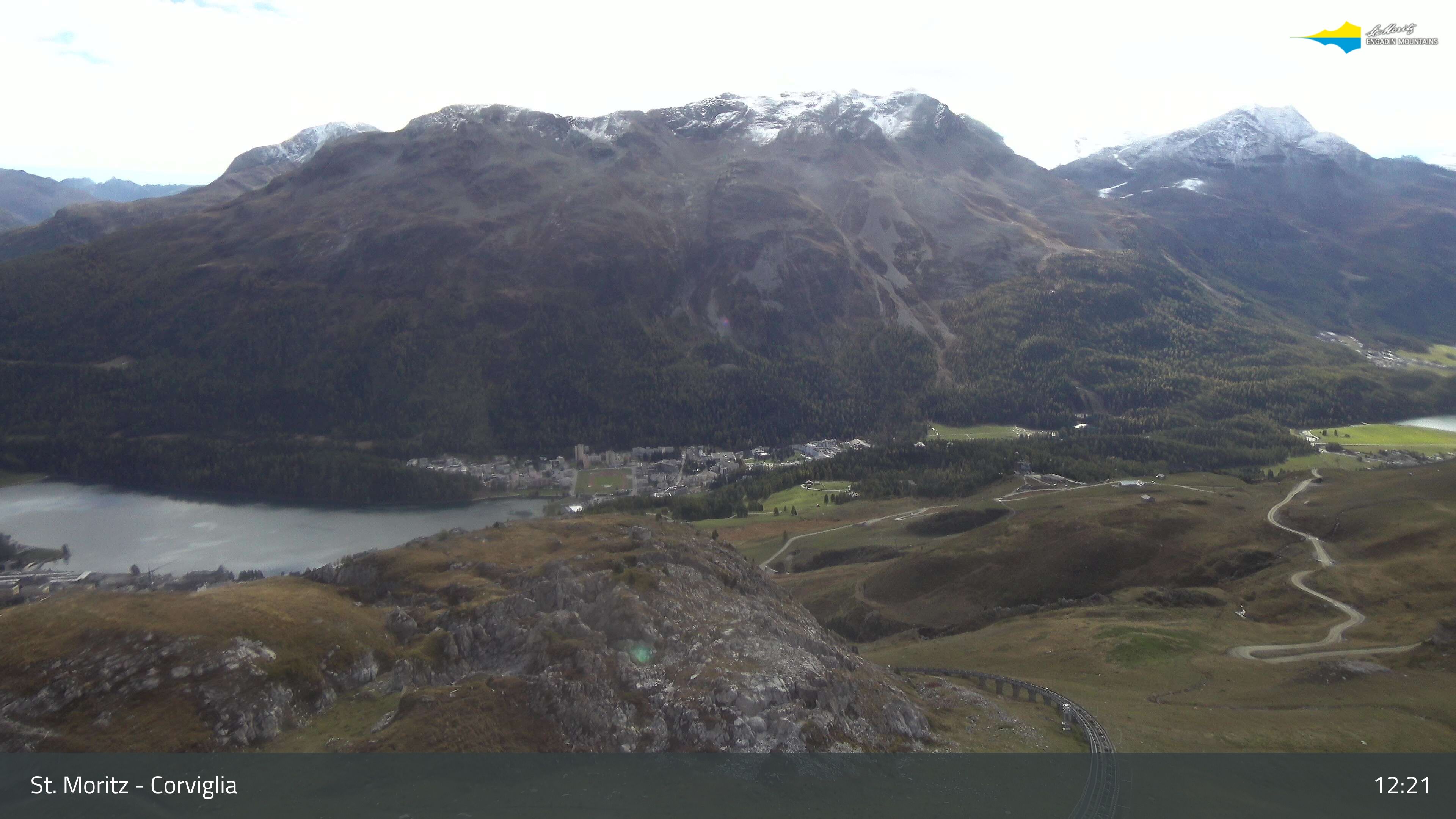 Sankt Moritz › Südosten: Corviglia - St Moritz - Lake Saint Moritz