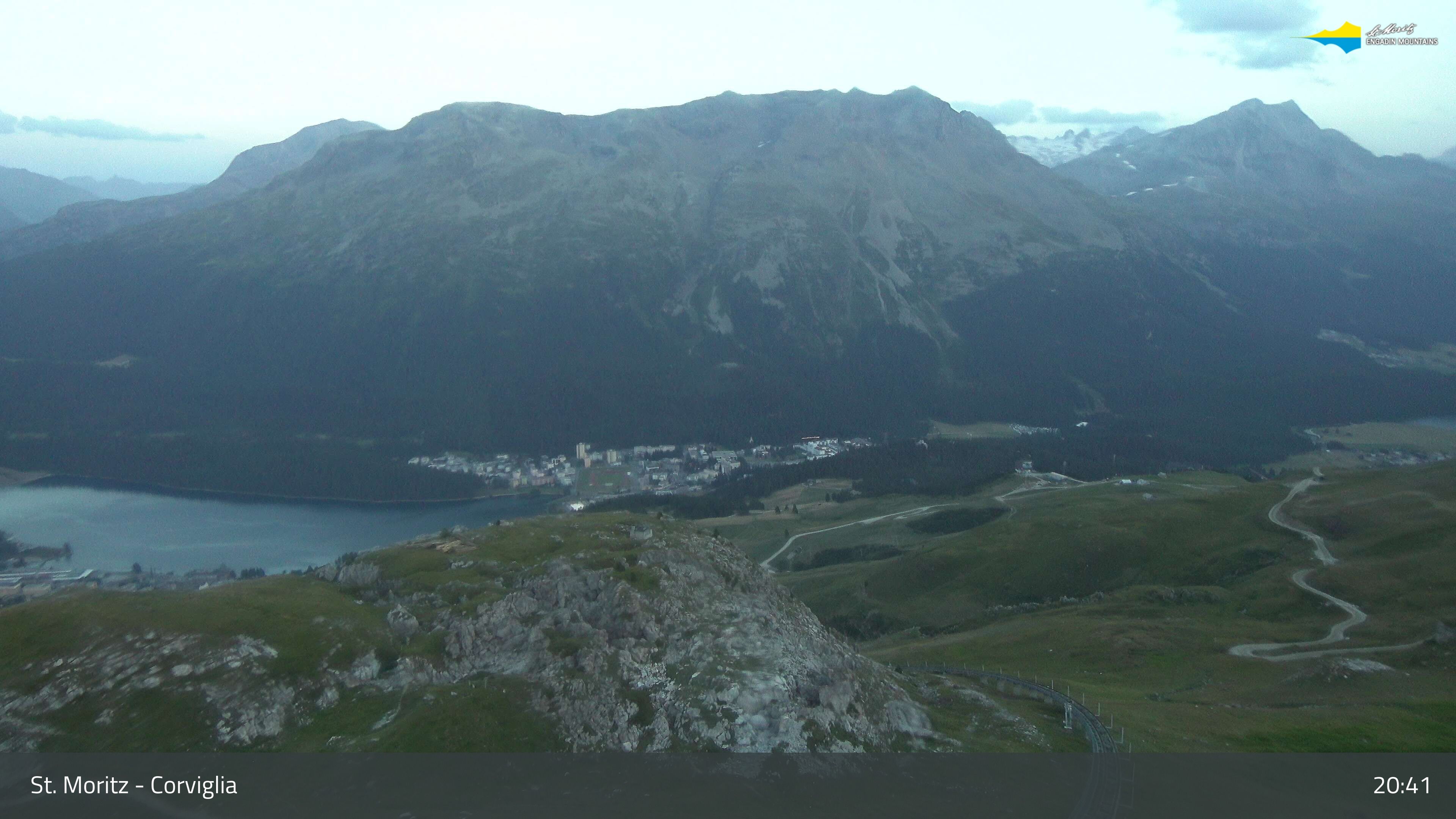 Sankt Moritz › Südosten: Corviglia - St Moritz - Lake Saint Moritz